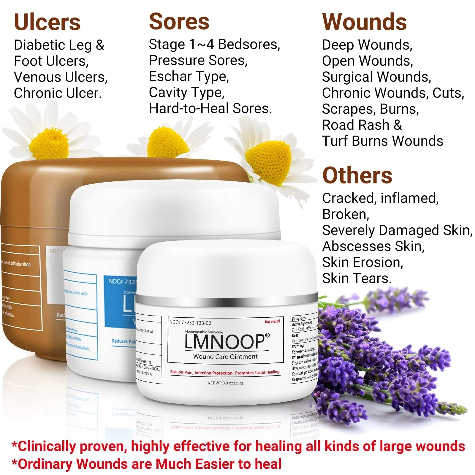 LMNOOP® Bed Sore Cream, Maximum Strength Wound Care Ointment for Infection Protection & Skin Repair LMNOOP Au supplements