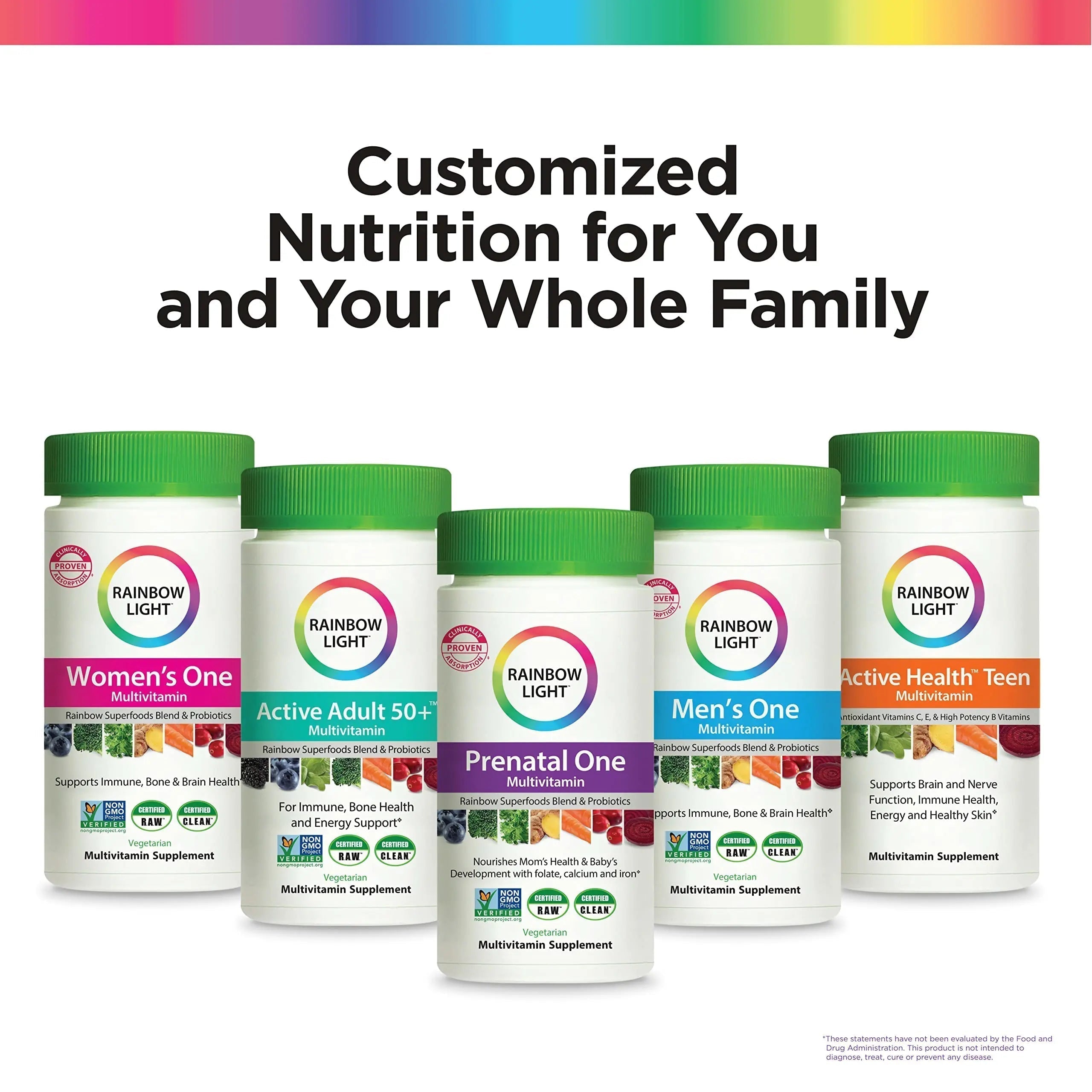 Rainbow Light Adult Multivitamin, Vitamins C & Zinc, B Complex & Choline, Calcium & Vitamin D Supports Bone Health Rainbow Light Au supplements