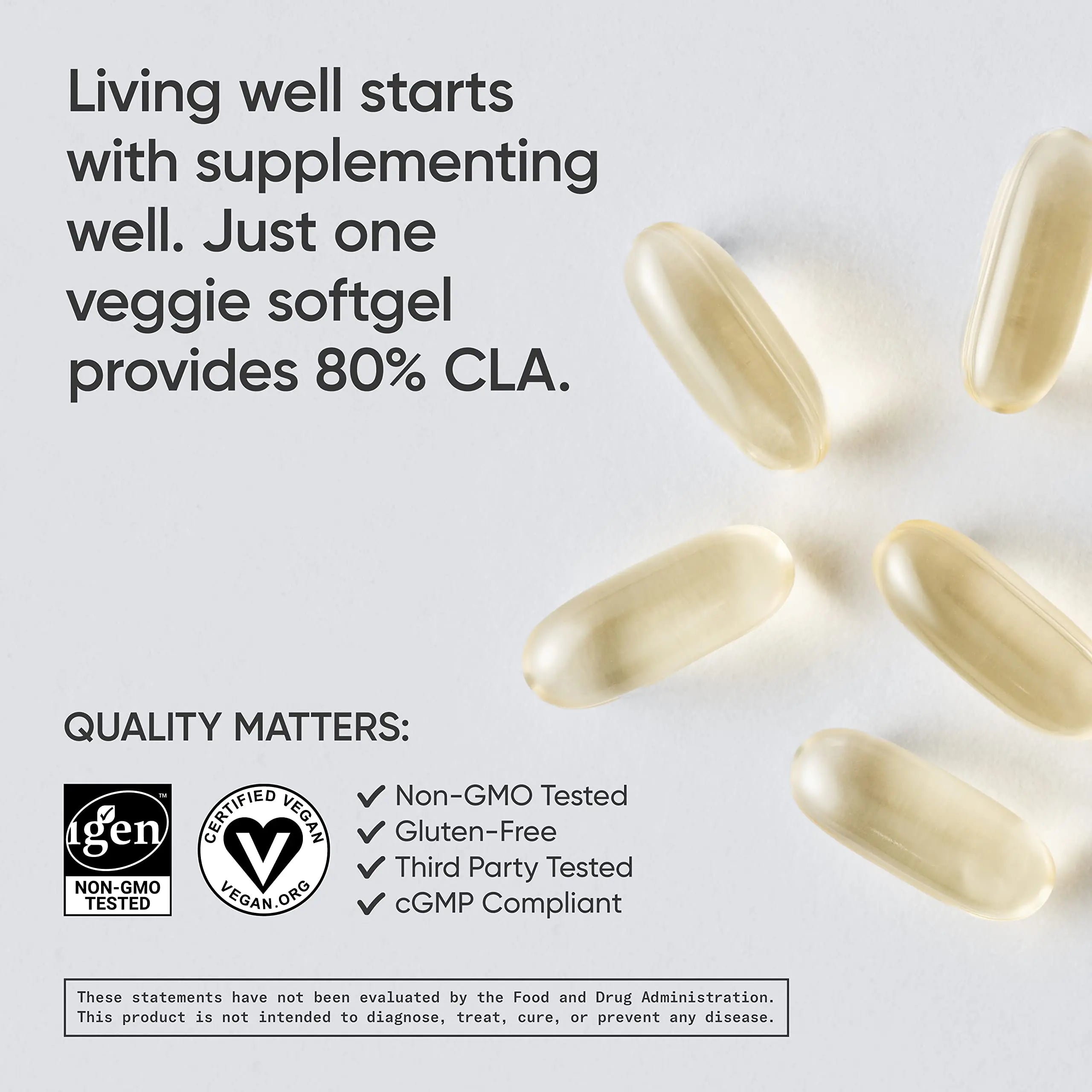 Sports Research Vegan CLA - 1250mg with Active Conjugated Linoleic Acid for Men Sports Research Au supplements