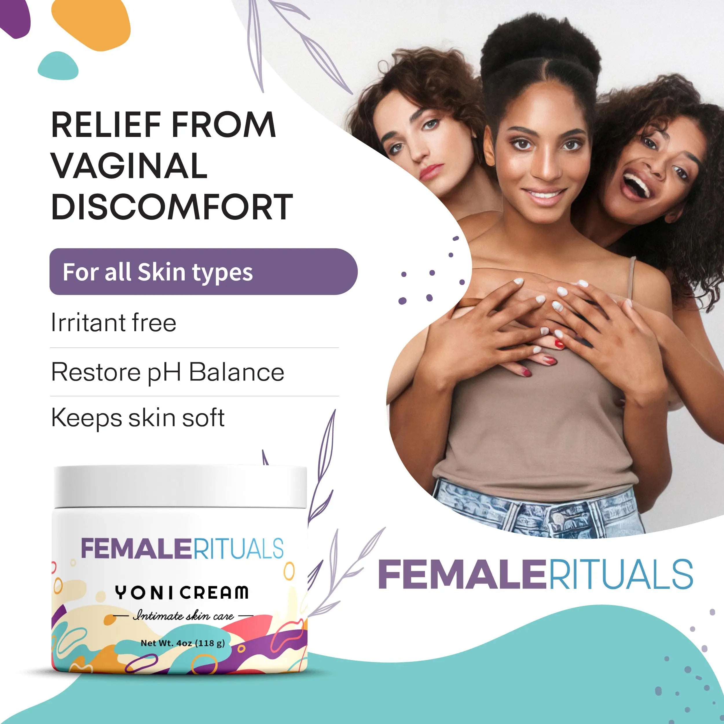 FEMALE RITUALS Vulva Moisturizing Cream - Vulva Care Balm - Clinically Tested Vaginal Moisturizer FEMALE RITUALS Au supplements