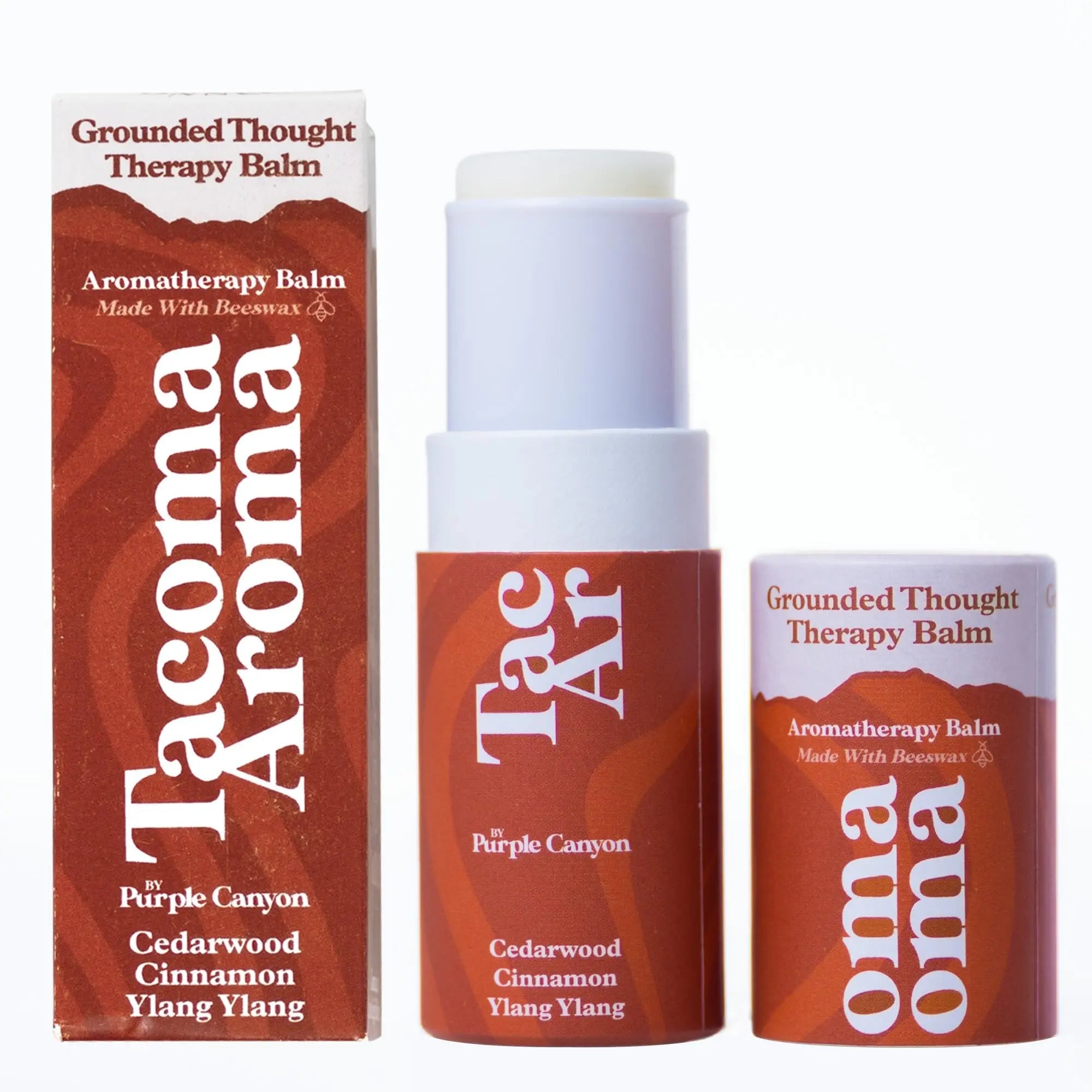 Essential Oils Balm Stick | Grounded Thought Aromatherapy Balm | All Natural Body Balm PURPLE CANYON Au supplements