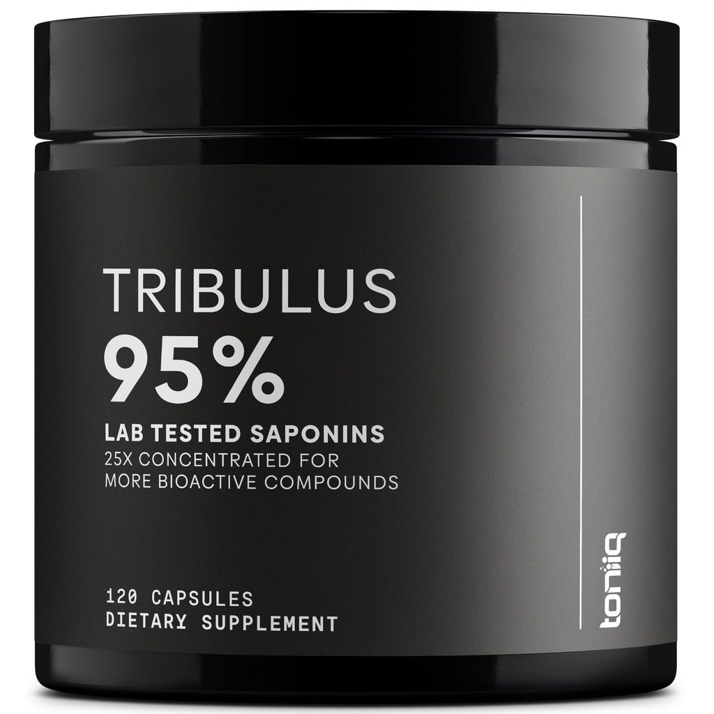 Toniiq Tribulus Terrestris for Men - Ultra High Potency 25:1 Extract with 95% Saponins - 1300mg Pure & Concentrated Formula - Third-Party Lab Tested for Purity & Quality - 120 Capsules Toniiq Au supplements
