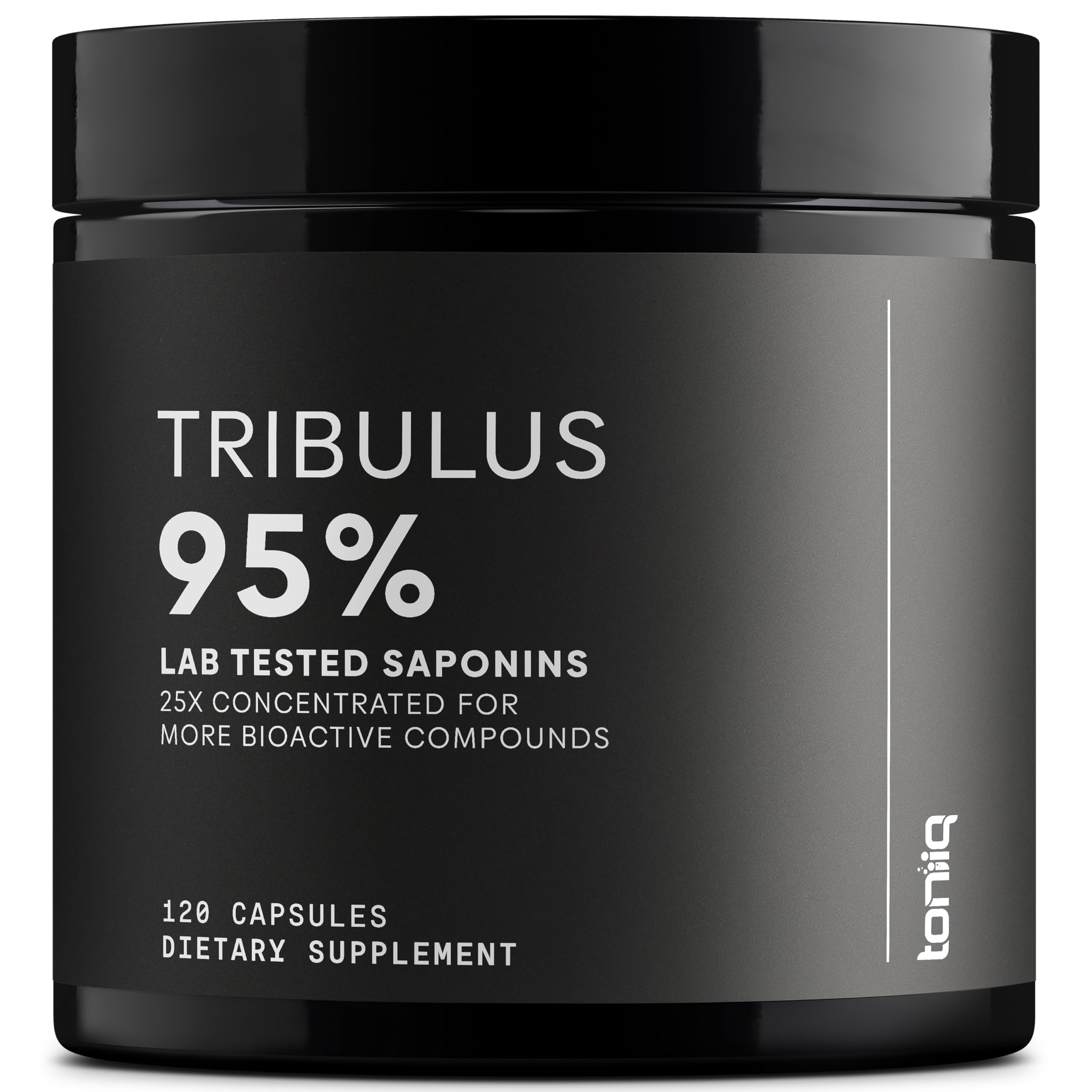 Toniiq Tribulus Terrestris for Men - Ultra High Potency 25:1 Extract with 95% Saponins - 1300mg Pure & Concentrated Formula - Third-Party Lab Tested for Purity & Quality - 120 Capsules Toniiq Au supplements