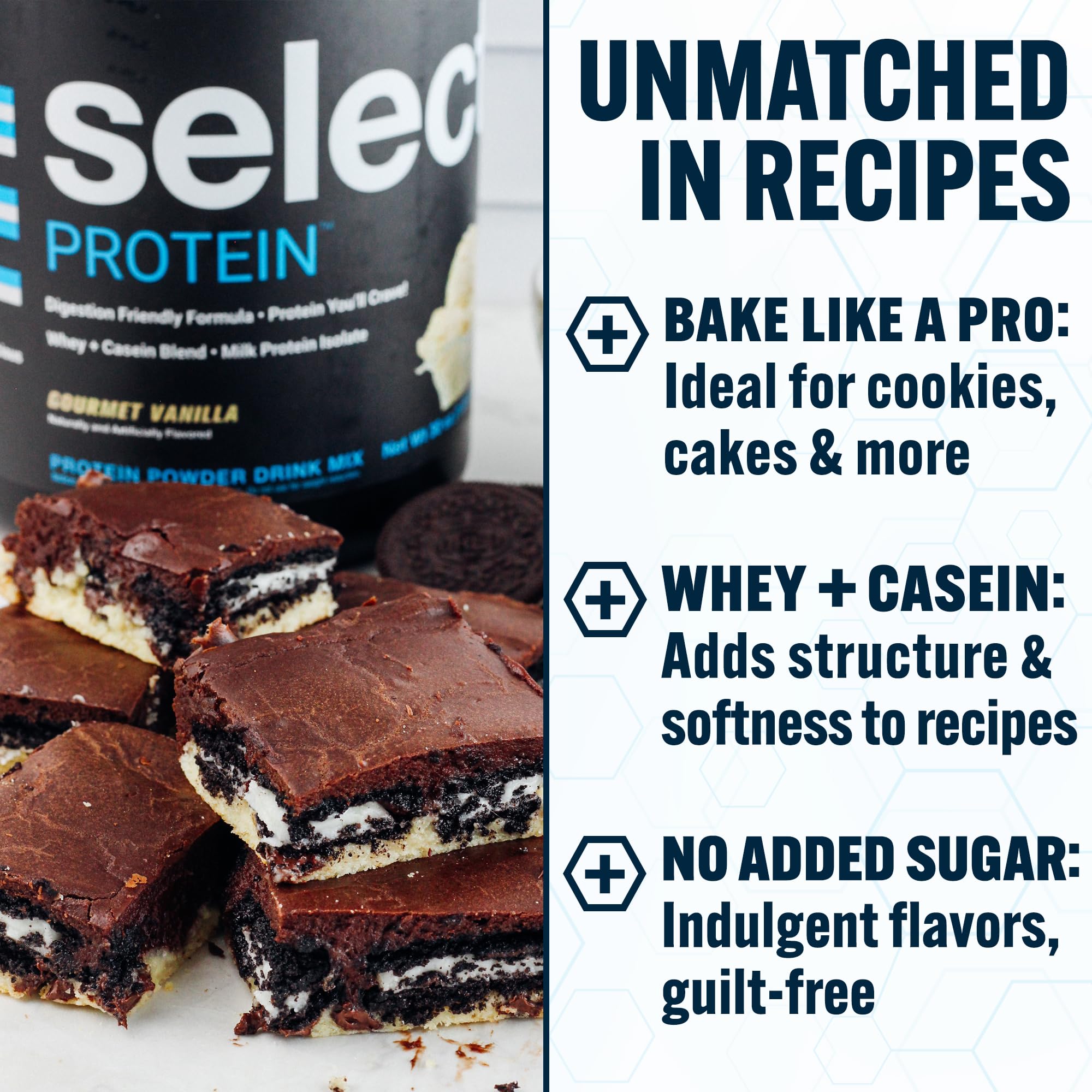 PEScience Select Protein Powder, Whey and Casein Blend, Lean Protein Powder for Women and Men, Low Calorie, Low Carb, Keto Friendly, Gluten Free, Gourmet Vanilla - 27 Servings