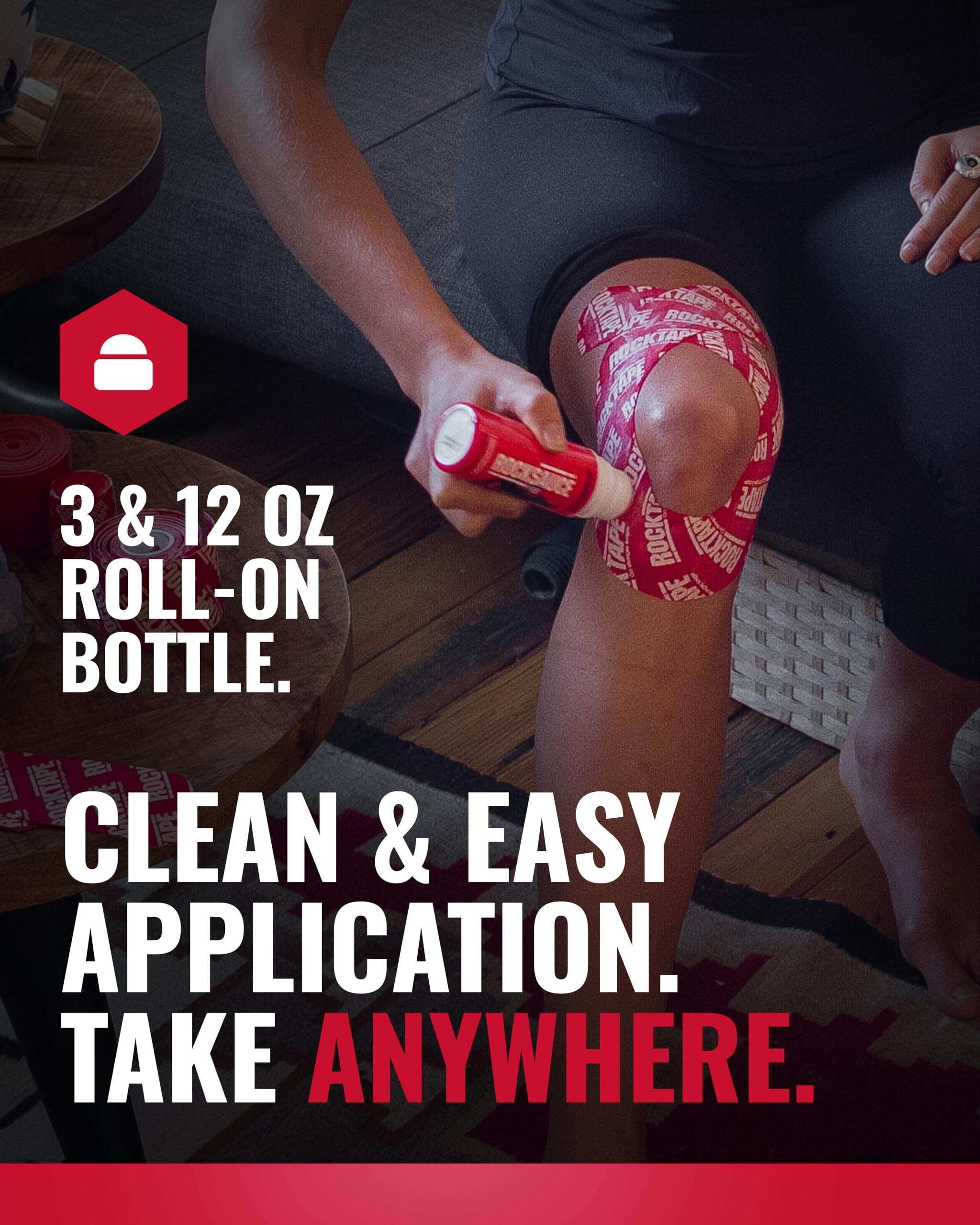 RockSauce Fire, 3 oz Roll-On - Easy to use Pain Relief Cream - Capsaicin & Menthol Formula Relieves Muscle & Joint Pain - Works w/ RockTape - No-Mess Applicator - Dye-Free, Won't Stain Clothes RockTape Au supplements