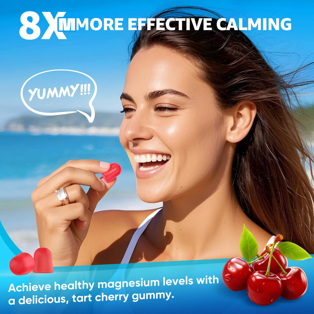 Magnesium Complex Gummies 400mg | as 8 Forms of Magnesium Glycinate, Malate, Citrate, Taurate, Oxide & More | w/Ashwagandha Extract, D3 & B12 Supports for Calm, Zzz