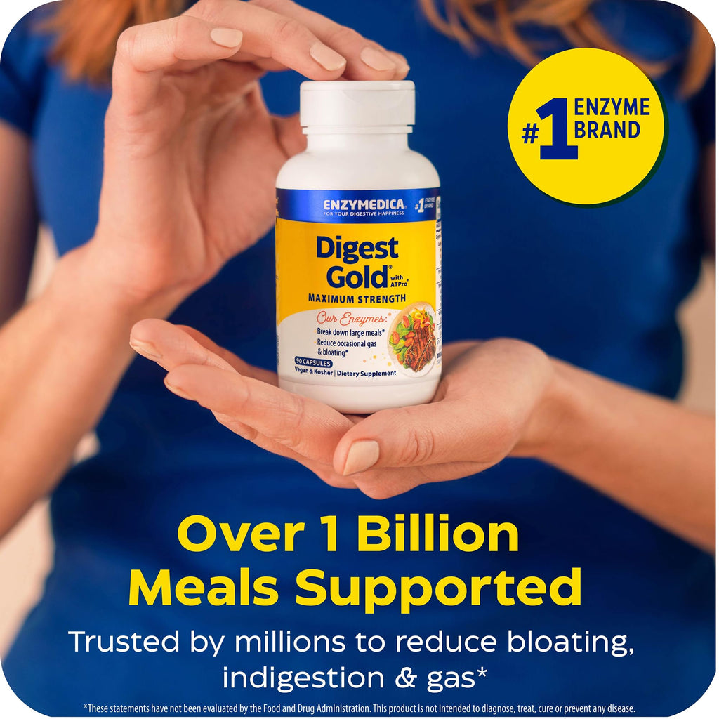 Enzymedica, Digest Gold + ATPro, Maximum Strength Enzymes, 45 Capsules