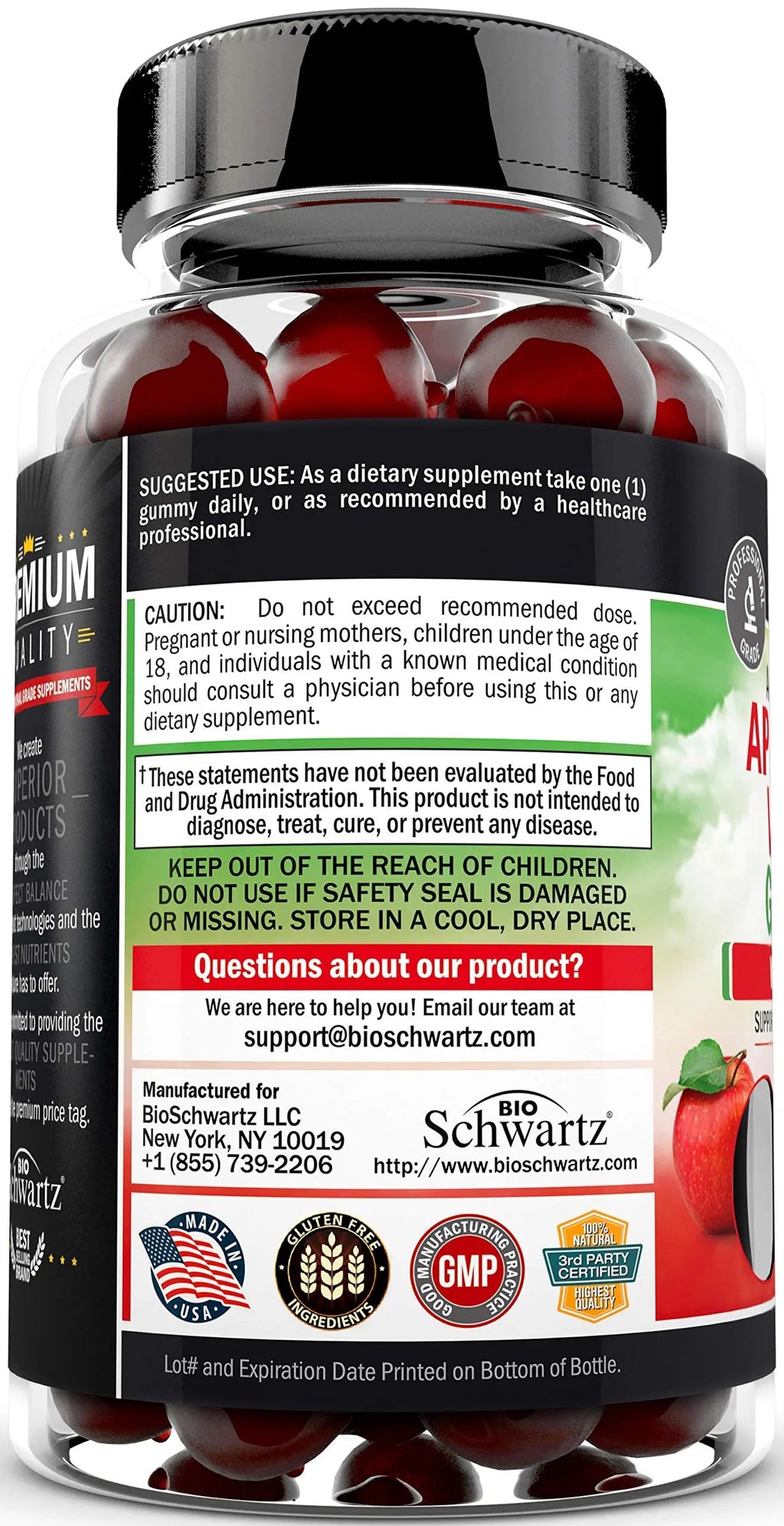 Apple Cider Vinegar Gummies for Weight Loss - ACV Gummies with The Mother BioSchwartz Au supplements