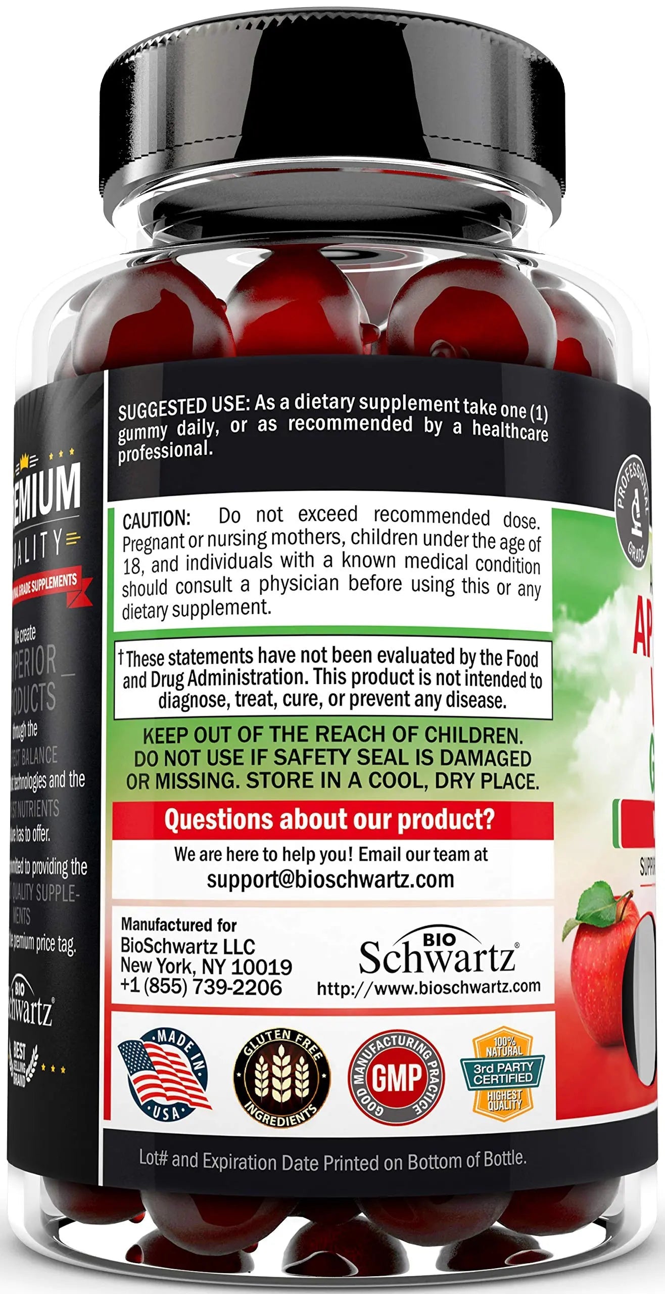 Apple Cider Vinegar Gummies for Weight Loss - ACV Gummies with The Mother BioSchwartz Au supplements