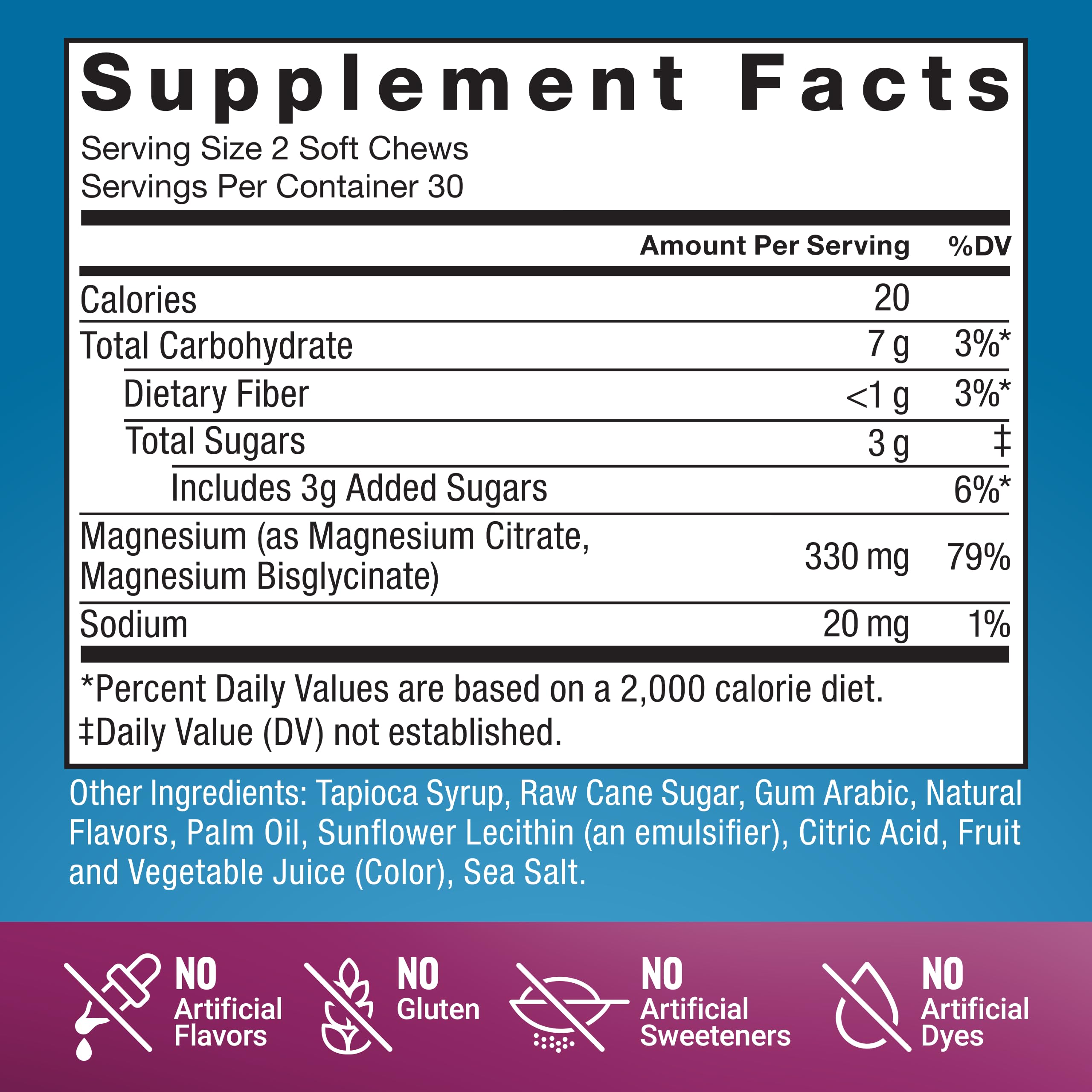 Force Factor Ultimate Magnesium Supplement, 330mg Magnesium Glycinate & Magnesium Citrate, Like Magnesium Gummies, Support Calm, Relaxation,