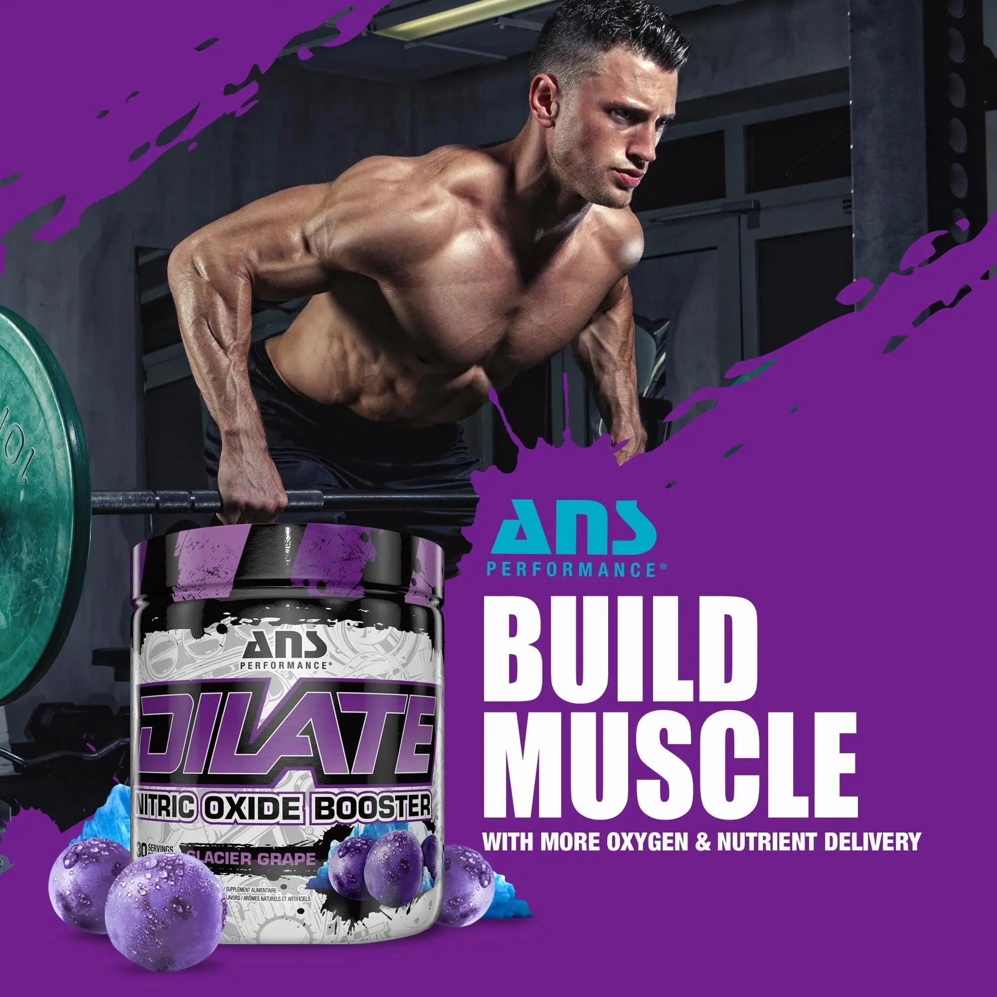 ANS Performance Dilate Pump PreWorkout Powder - Dietary Supplement - Maximizes ANS Performance Au supplements