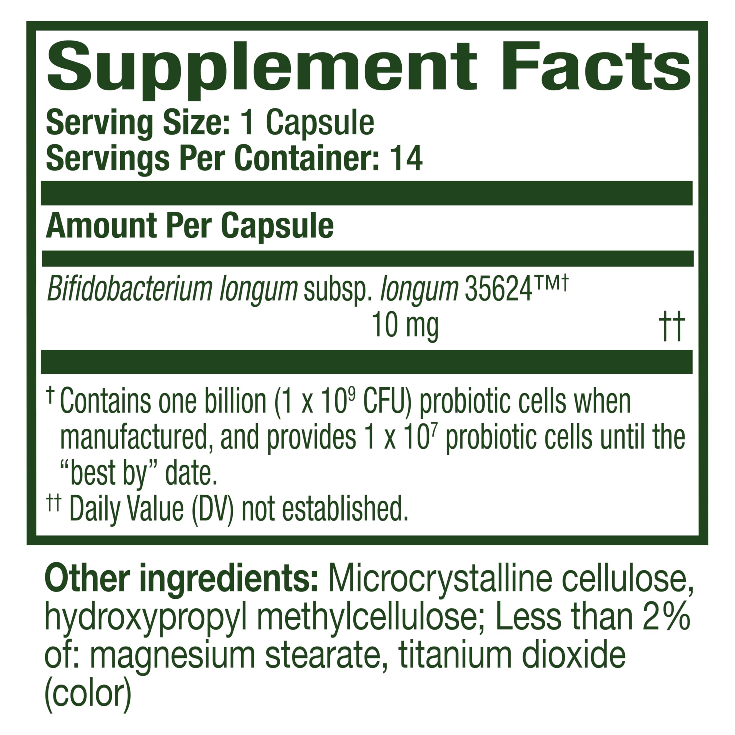 Align Probiotic, 24/7 Digestive Support*§, Probiotics for Women and Men, Probiotics for Digestive Health, Men and Womens Probiotic Capsules Help Relieve Occasional Bloating & Gas*, 14 Capsules Align Au supplements