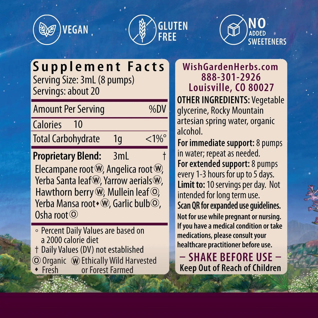 WishGarden Herbs Deep Lung & Bronchial Support - Natural Lung Support Supplement WishGarden Au supplements