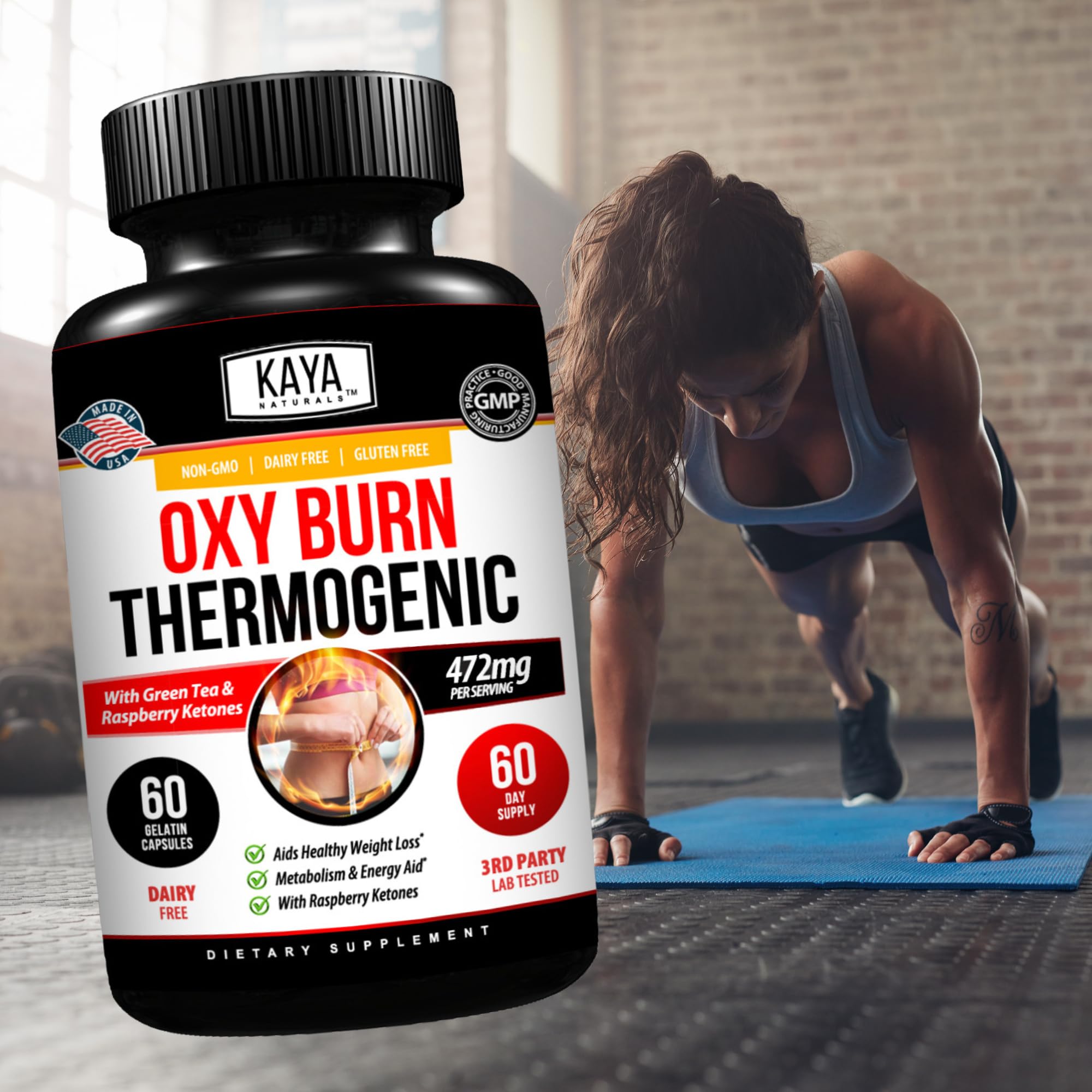 Kaya Naturals Supreme Fat Burner - Weight Loss Pills Women & Men - Appetite Suppressant Supplement - Powerful Thermogenic Diet Pills