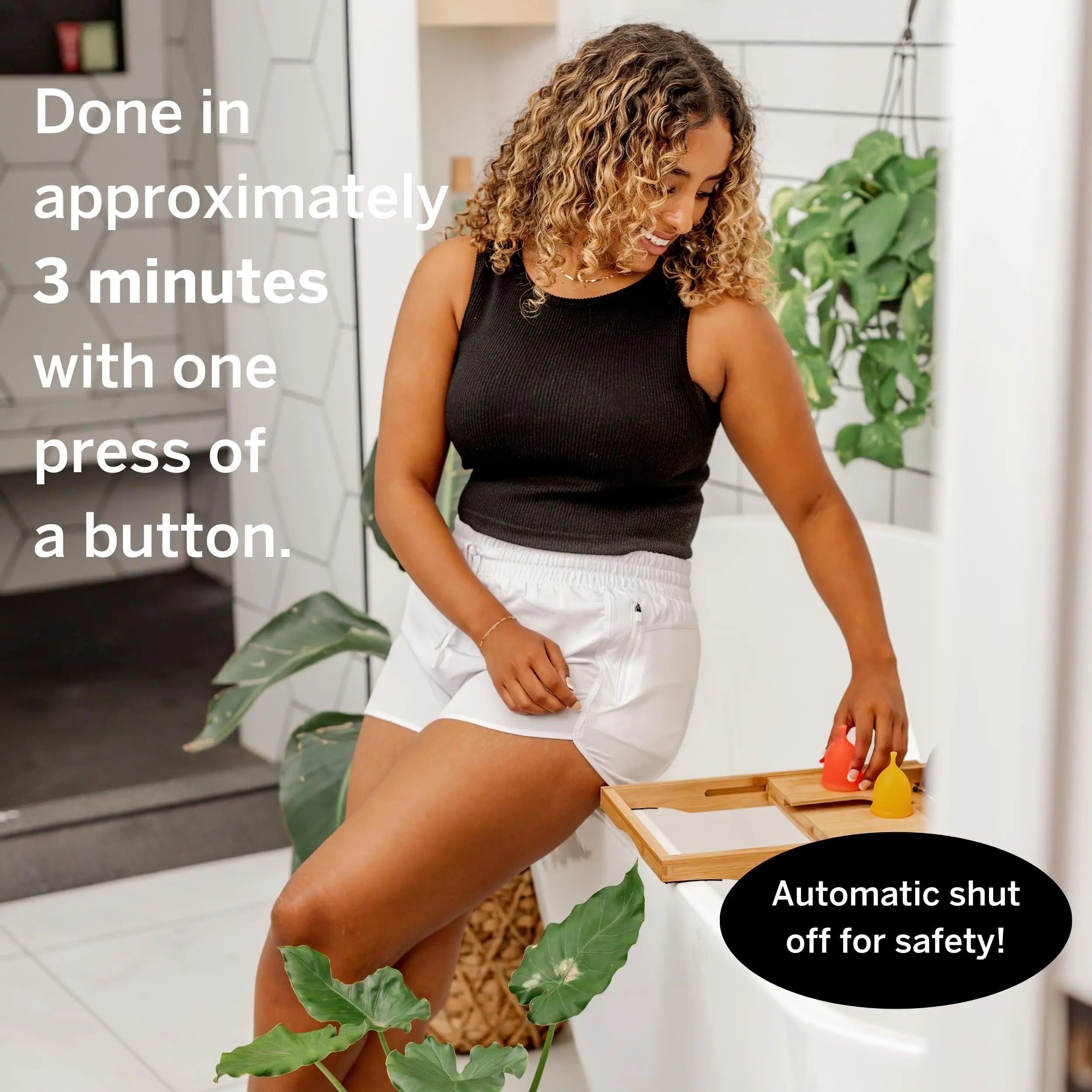 Pixie Menstrual Cup Sterilizer Cleaner Machine - The Only Hinged Lid Steamer & Drying Stand Pixie Cup Au supplements