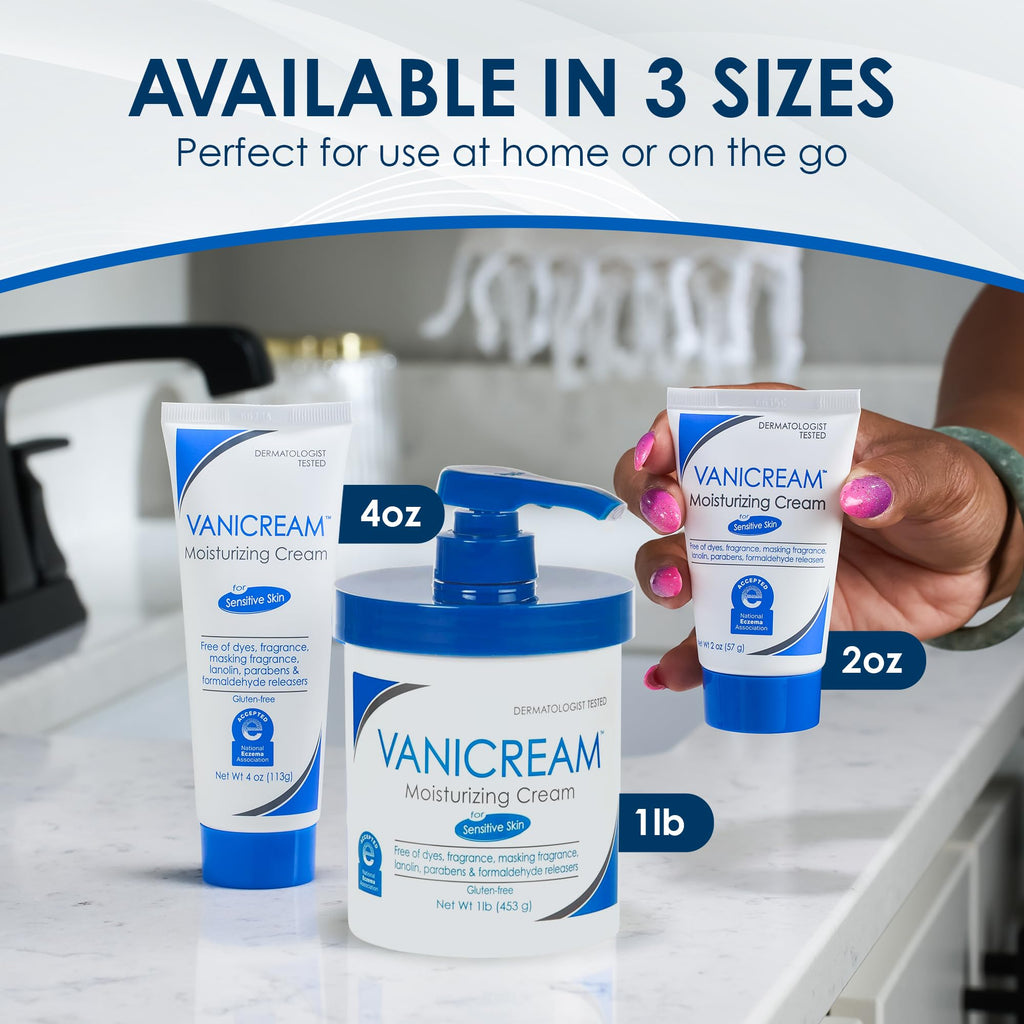 Vanicream Moisturizing Skin Cream with Pump Dispenser - 16 fl oz (1 lb) - Moisturizer Formulated