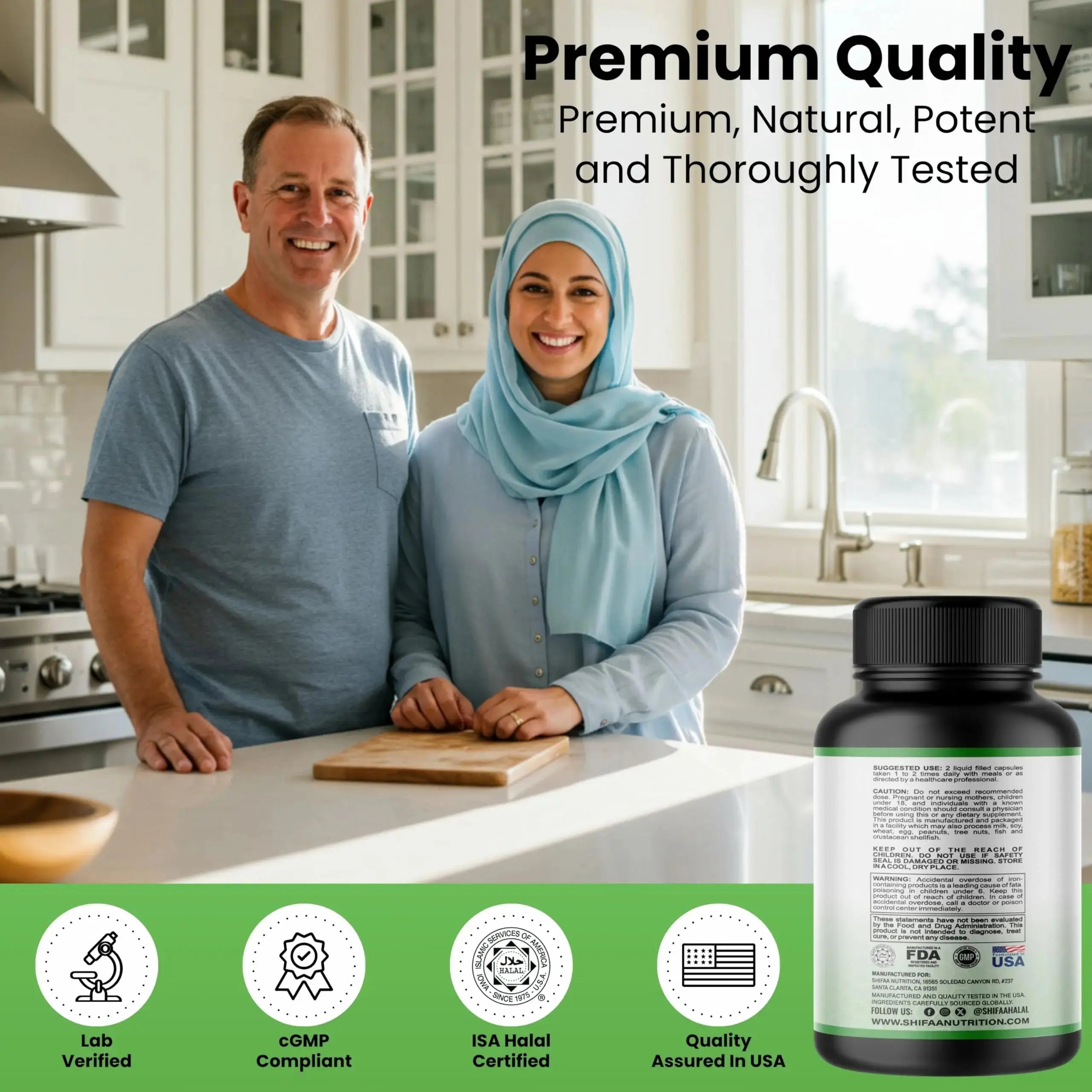 SHIFAA NUTRITION Halal Vitamins, Multivitamin for Women & Men – Comprehensive Support for Heart, Brain, Eye & Immune Health SHIFAA NUTRITION Au supplements