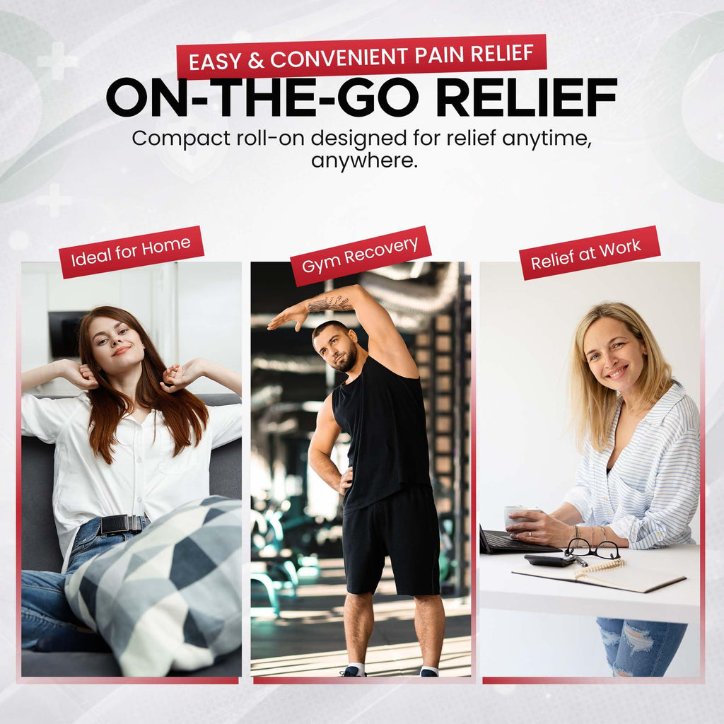 BIO-RELIEF +CH Pain Relief Roll On w 10% Methanol | Highly Effective, Cool & Topical Pain Relief Extra Strength for Arthritis,Muscle,Joint & Back | Easy Roll On Maximum Strength, Made in USA Scientific Solutions Global Au supplements