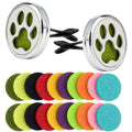 Framendino, 2 Pack Dog Paw Print Locket for Essential Oil Diffuser with 20 Felt Refill Pads Framendino Au supplements