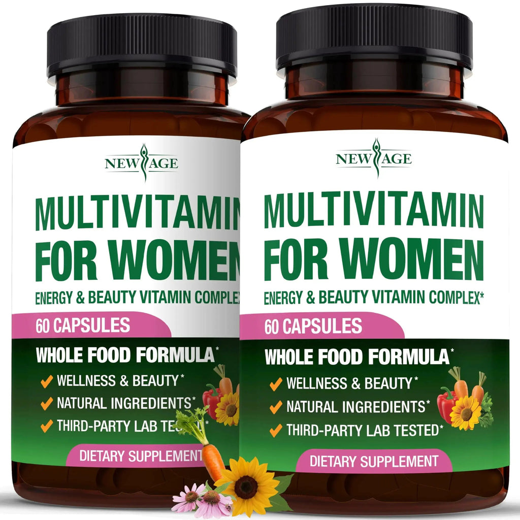 NEW AGE Multivitamin for Women - B-Complex, Whole Foods, Hair Support, Iron - All in1 Womens Multivitamin NEW AGE Au supplements