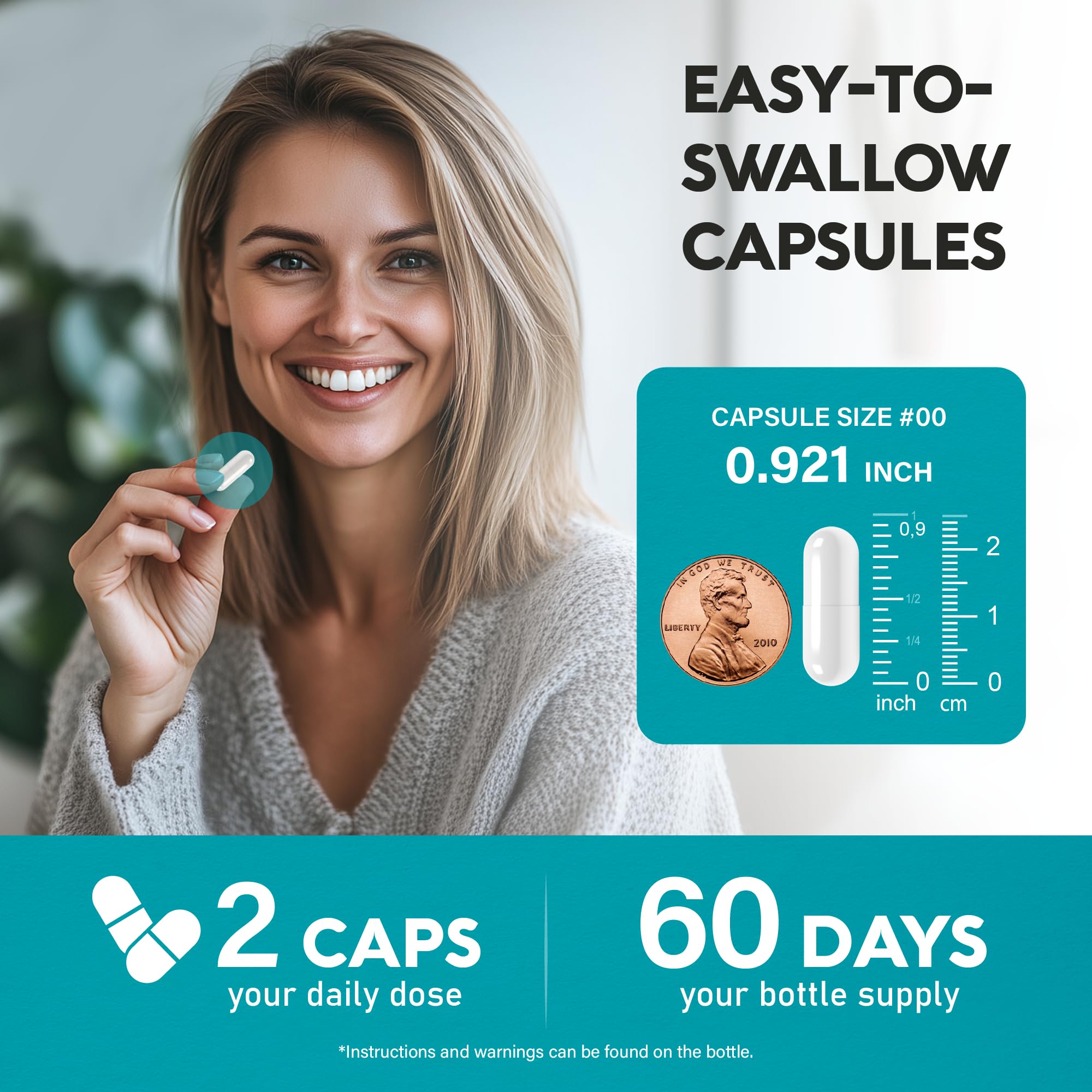 NAC Supplement | Selenium | B6 | B12 - Antioxidant, Immune Support - N Acetyl Cysteine 600 mg per Capsule, 1200 mg per Serving - Made in USA - Non-GMO, Gluten-Free