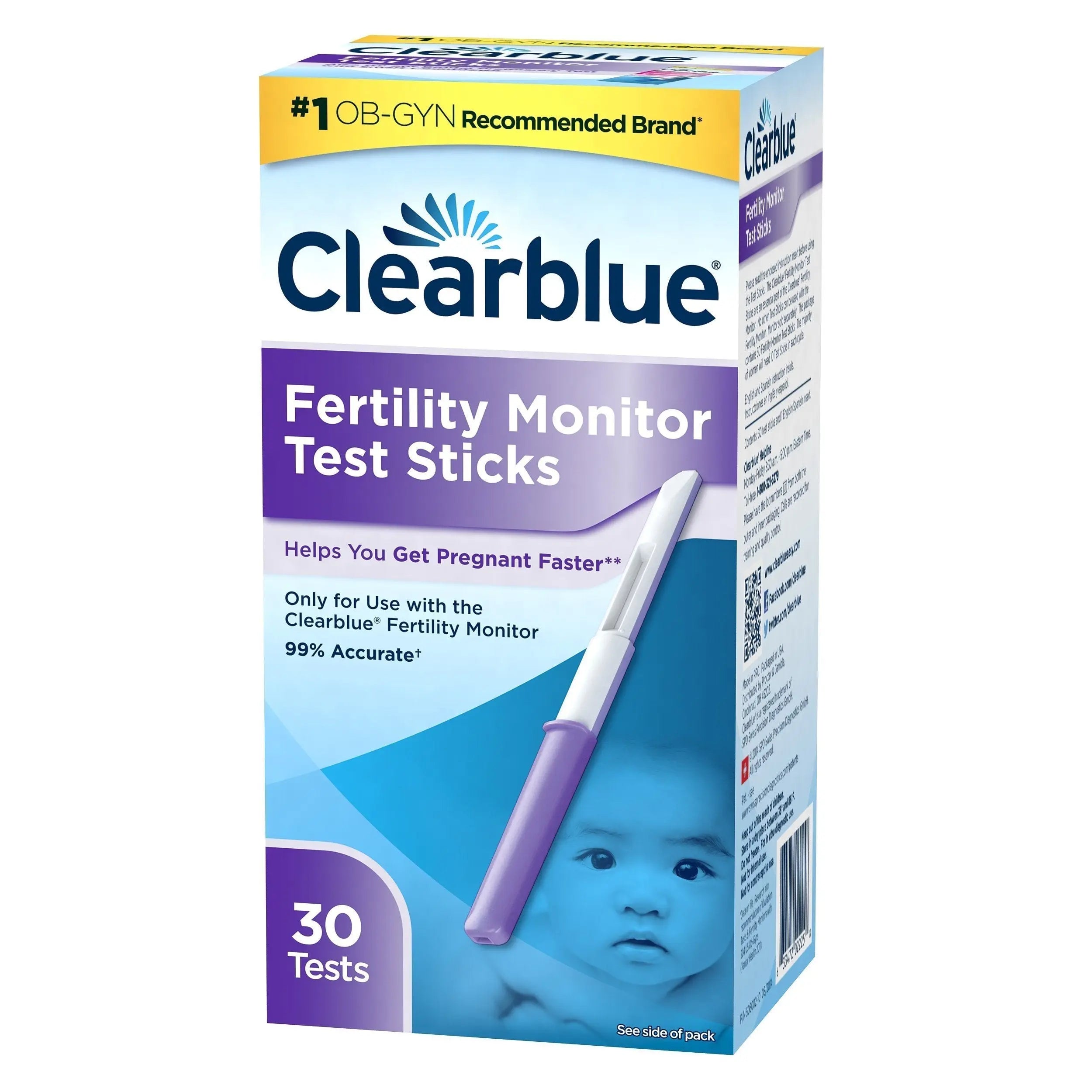 Clearblue Fertility Monitor Test Sticks, 30 count Clearblue Au supplements