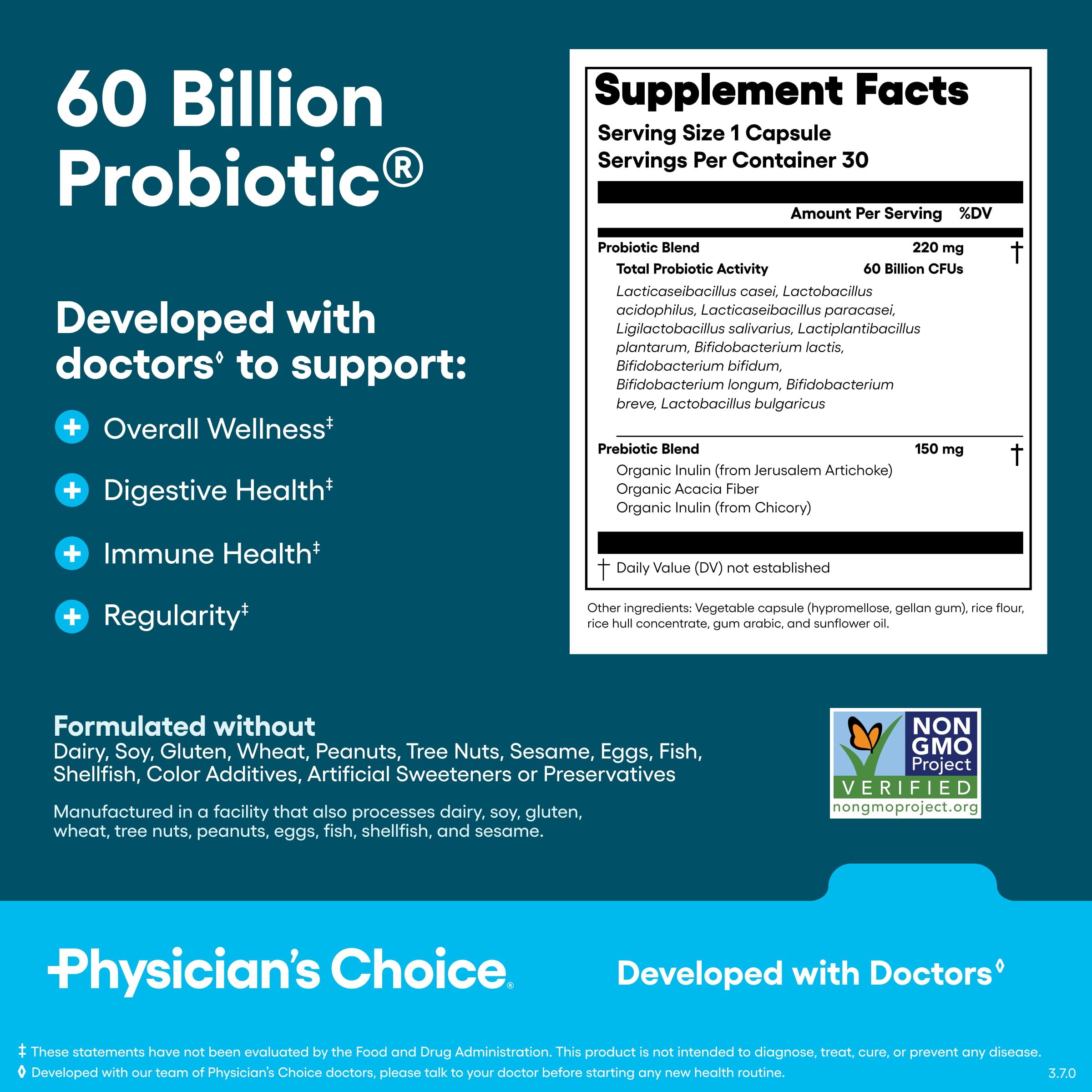 Physician's CHOICE Gut Guardian Bundle: Advanced Bloating & Digestion Support with 60 Billion Probiotic, Digestive Enzymes & Bloat + Gas Probiotic - Daily Gut Health Support for Women and Men Physician's CHOICE Au supplements