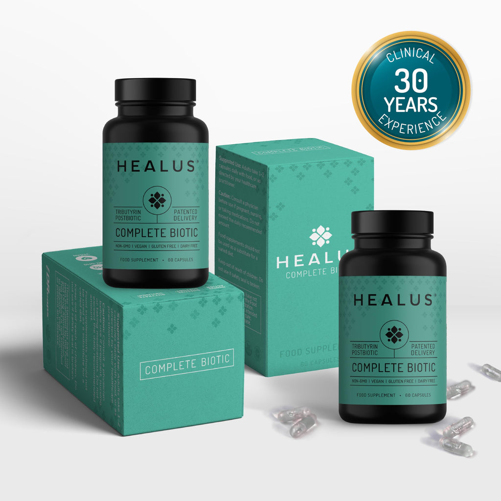 Healus Complete Biotic - Postbiotic Tributyrin Supplement - Postbiotics for Gut Health - Butyrate Gut Health Supplement Healus Au supplements
