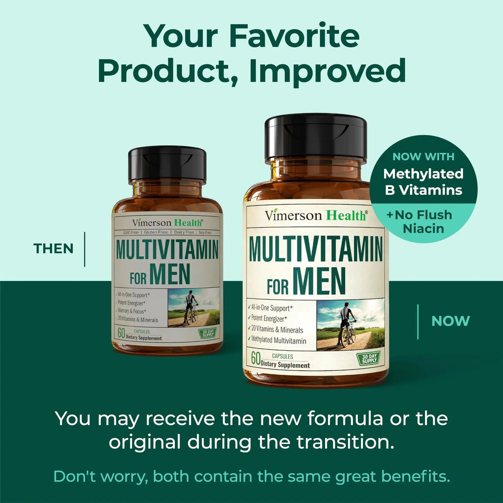 Methylated Multivitamin for Men with Bioavailable Vitamins, Chelated Minerals, Vitamin D, B12, C, A & Zinc for Energy, Focus and Immune Health Vimerson Health Au supplements