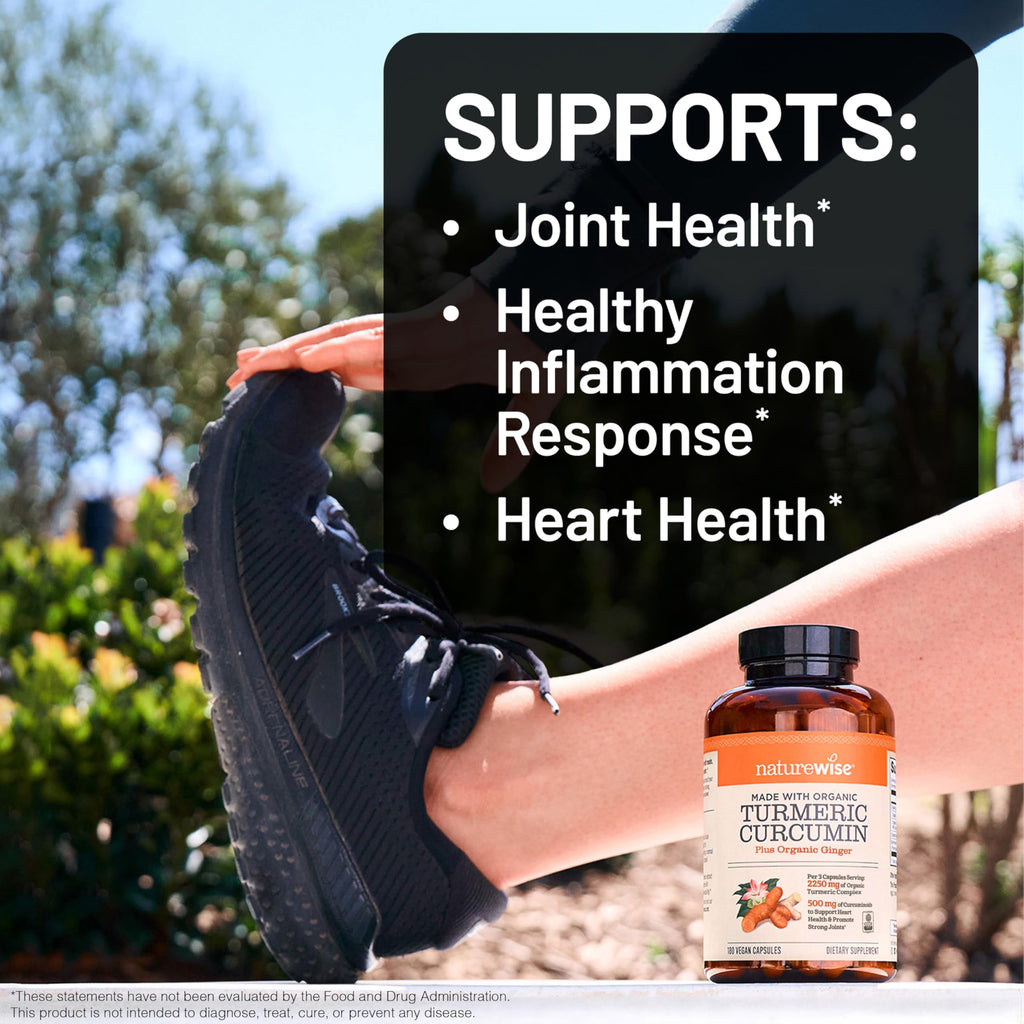 NatureWise Curcumin Turmeric 2250mg - 95% Curcuminoids & BioPerine Black Pepper Extract for Advanced Absorption - Daily Joint and Immune Health Support