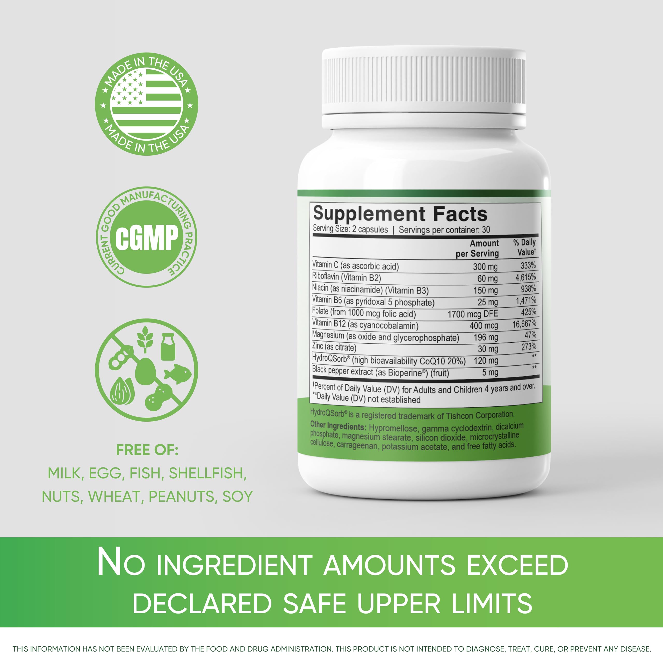 MigReForm – Doctor Formulated Nutritional Supplement and Migraine Wellness Support - Natural Migraine Health Formula with Magnesium, Vitamin B2 & CoQ10-60 Capsules for Women & Men Migraceutics Au supplements