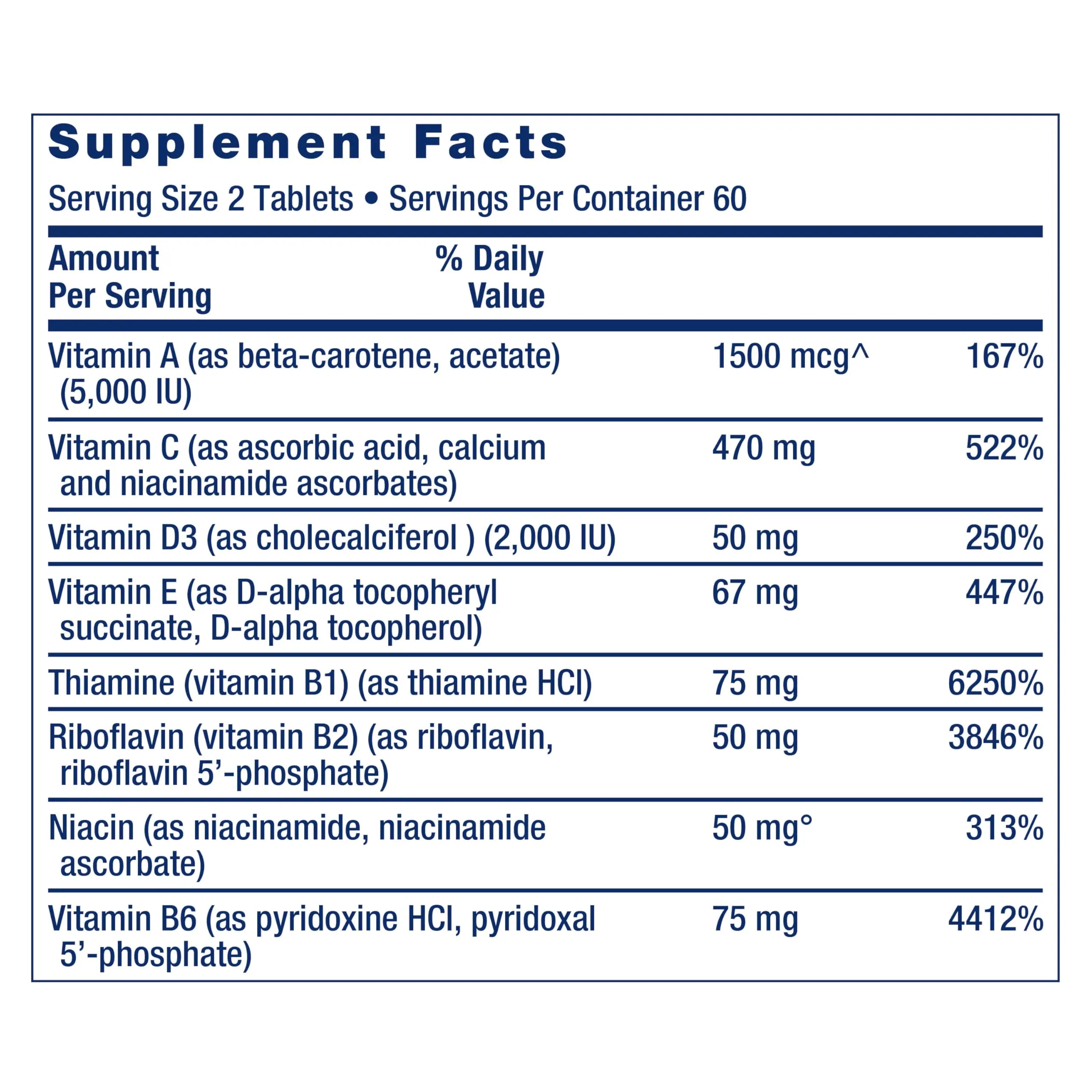 Life Extension Two-Per-Day Multivitamin - Packed with Over 25 Vitamins, Minerals & Extracts -Vitamins B6, C, D - Zinc - Two-Month Supply Life Extension Au supplements