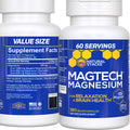 MagTech Magnesium Supplement - 3 Forms of Magnesium: Magtein L-Threonate, Glycinate & Taurate - 200mg Chelated Magnesium Complex