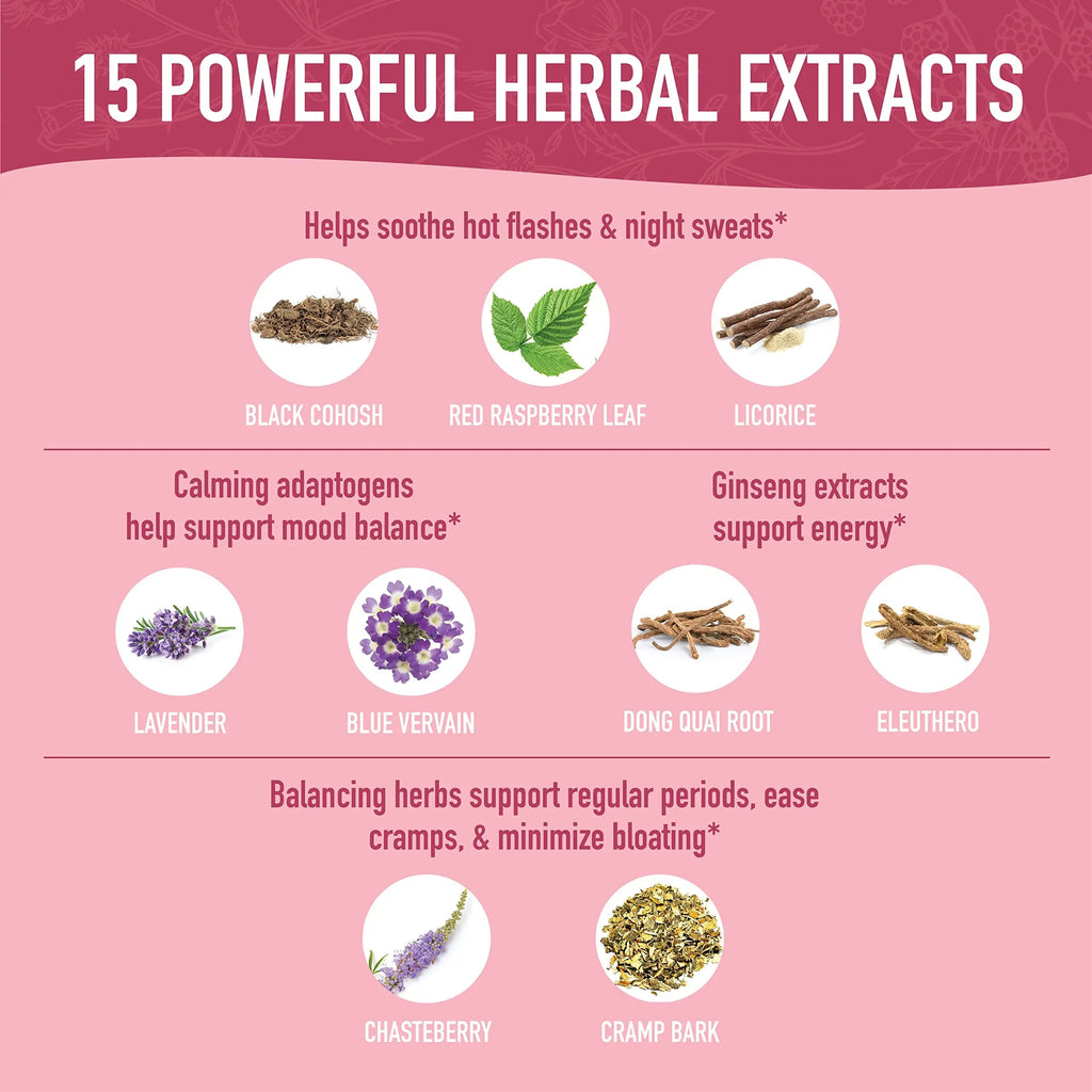 Hormone Balance Liquid Drops | With Stinging Nettle, Black Cohosh, Red Raspberry Leaf SMNutrition Au supplements