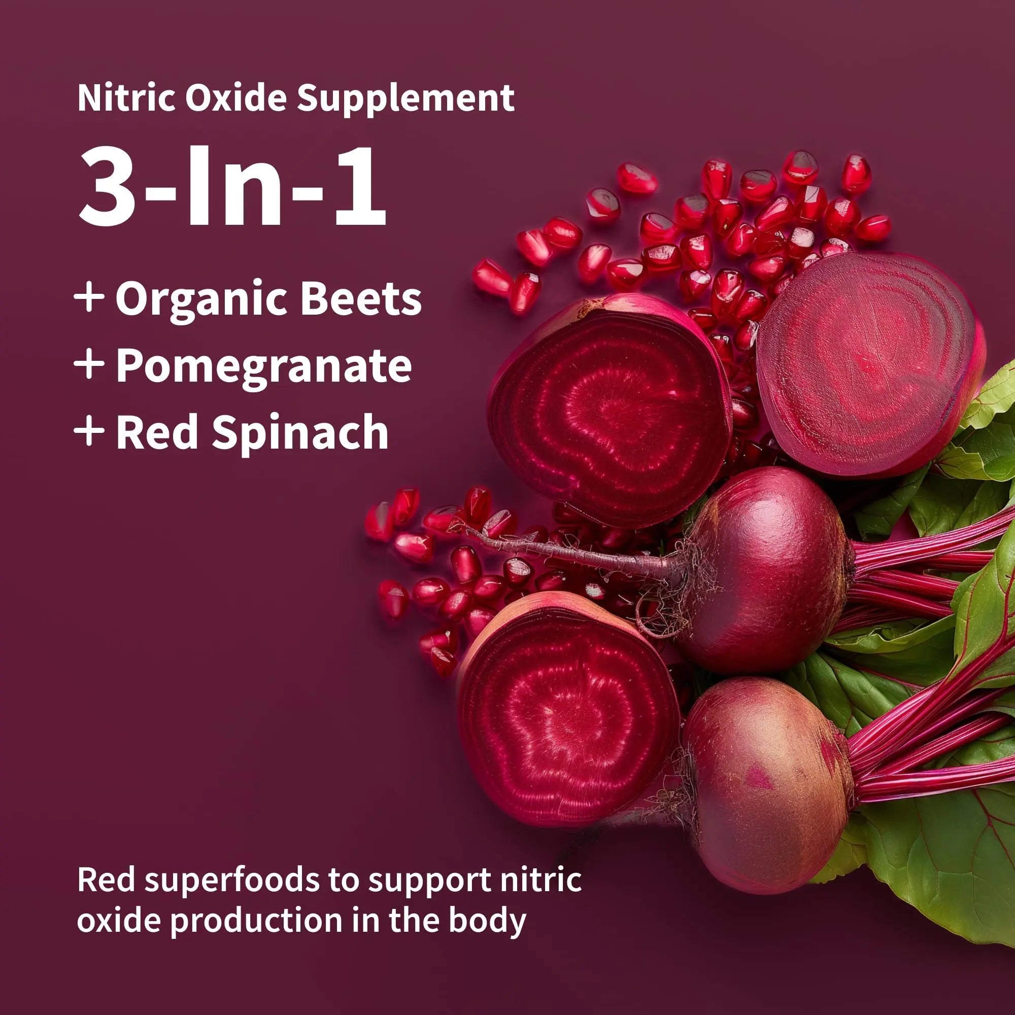 Snap Supplements USDA Organic Beet Root Powder, 3-in-1 Nitric Oxide Supplement Snap Supplements Au supplements