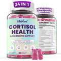 Cortisol Supplements for Women & Men, Cortisol Reducer Gummies w/ Magnesium, Ashwagandha, L-Theanine, Rhodiola, Reishi, 24 IN 1 Cortisol Detox Manager for Calm Mood, Focus & Relaxation,Vegan, 120 Cts EnvyCure Au supplements