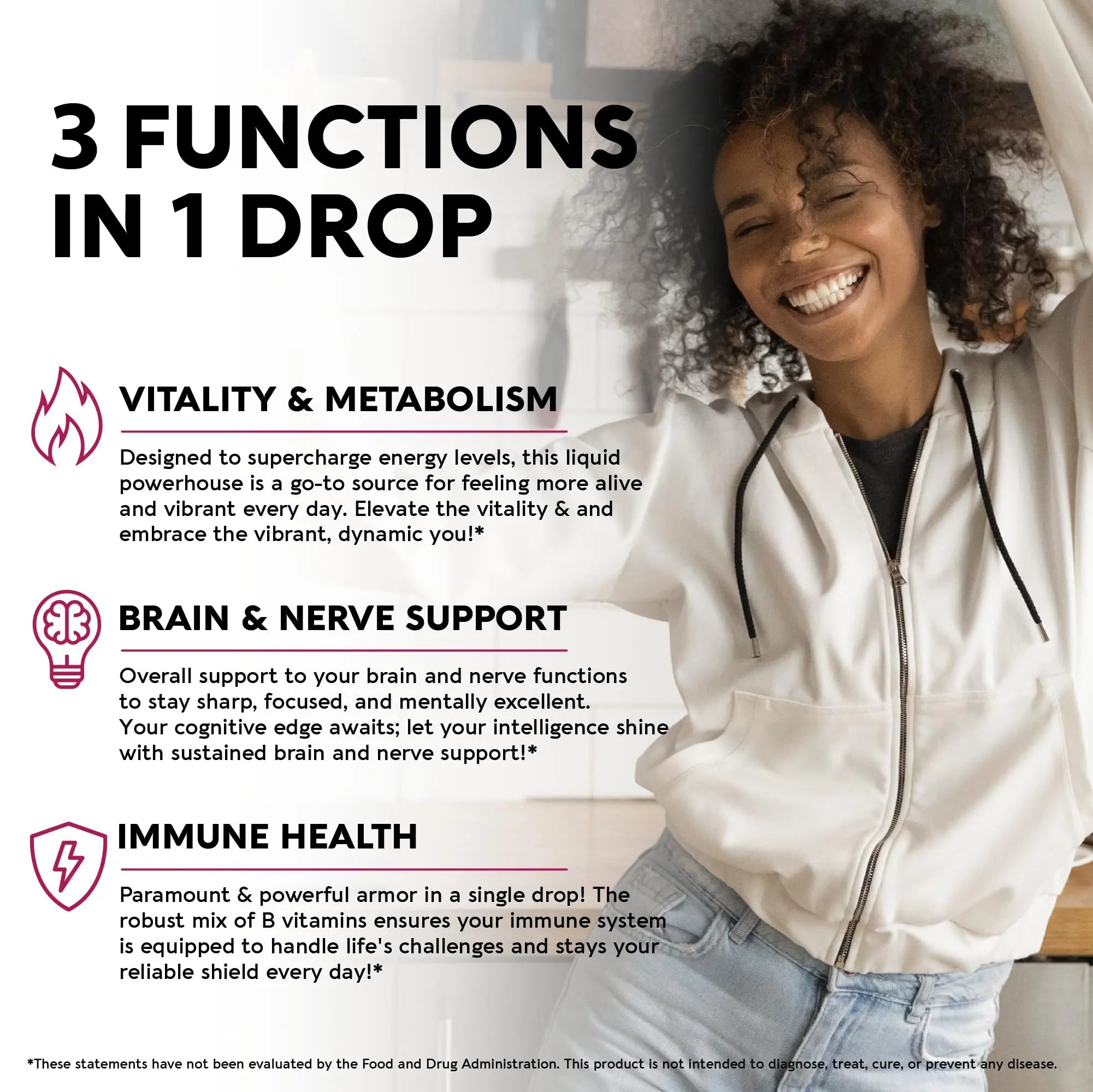 USDA Organic Vitamin B Complex Liquid Drops - 8-in-1 B Complex Vitamins: B1, B2, B3, B5 NUTRAHARMONY Au supplements