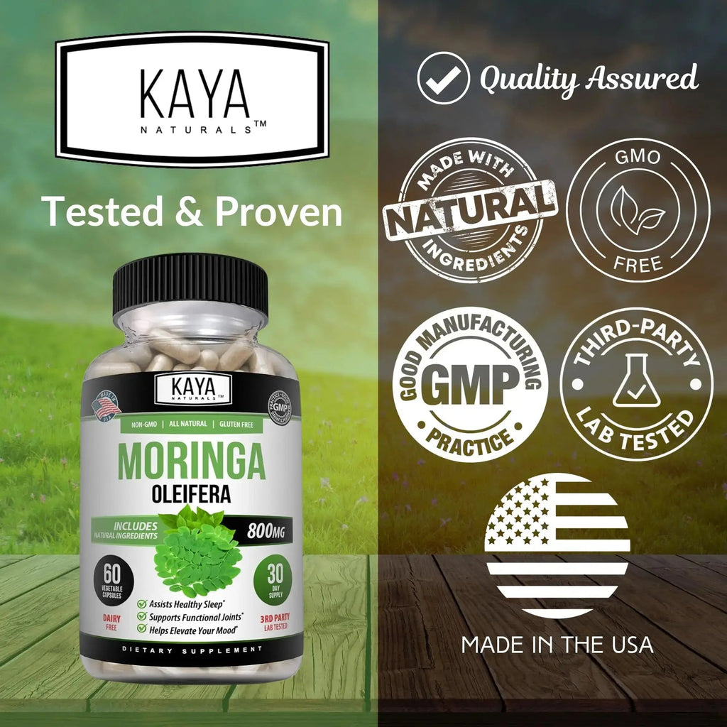 Kaya Naturals Moringa Leaf Extract - Complete Greens Superfood Supplement - Pure Miracle Tree Moringa - Boost Energy Naturally Kaya Naturals Au supplements