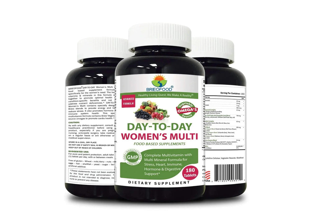 Briofood, Day-to-Day Food Based Women's Multi (180 Tablets) with Vegetable Source Omegas Brieofood Au supplements