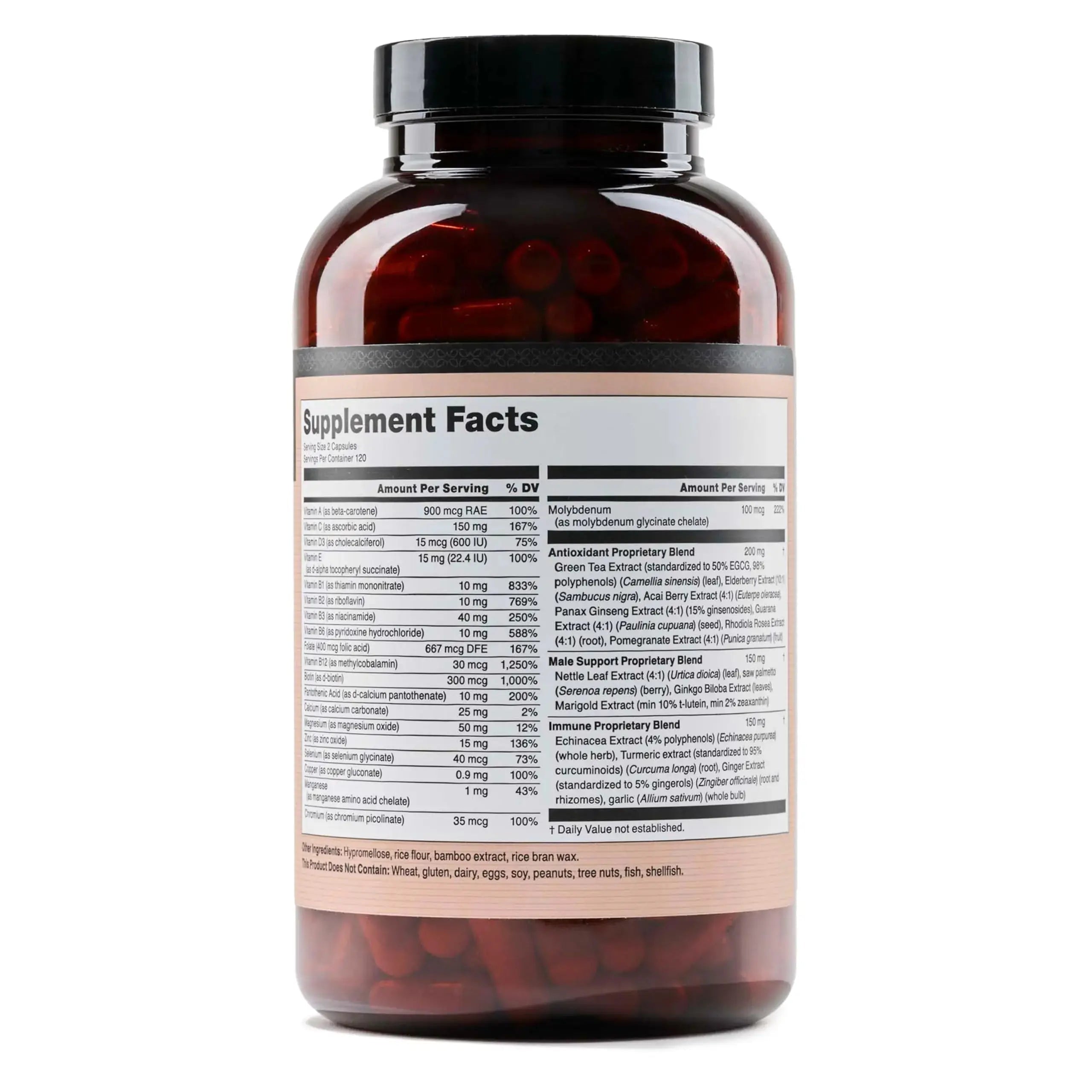 NatureWise Multivitamin for Men - Daily Male Support - Minerals & Herbs for Energy, Performance, Immunity - with Vitamin A, C, D, B-Complex NatureWise Au supplements