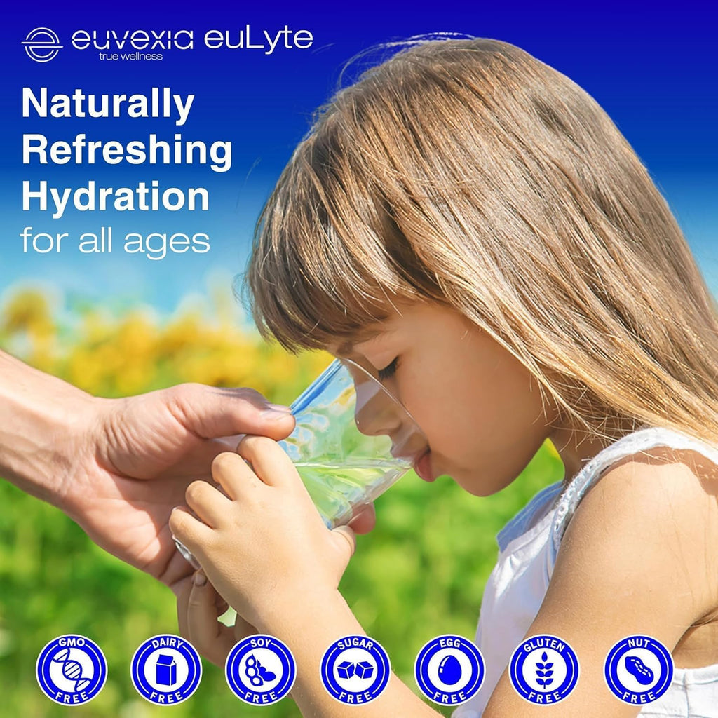 Dr Ekberg euLyte Instant Hydration Electrolytes Powder Zero Sugar Carb Calorie Lemon Lime Drink Mix • 80+ Minerals Magnesium Potassium Calcium Trace Minerals