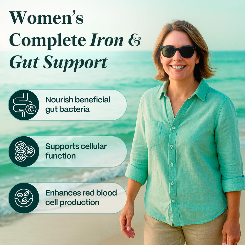 Rejuveen Previtalean | Prebiotic Fiber Supplement for Women | Supports Gut Health & Red Blood Cell Production | Contains Highly Bioavailable Iron