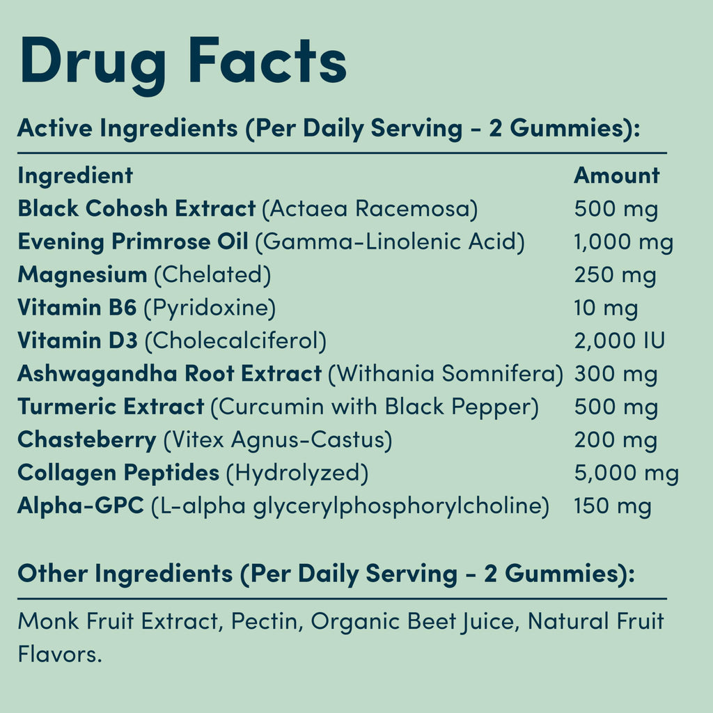 Perimenopause Supplements Women | Premenopausal Gummy Vitamins | Relief for Hormonal Balance & Mood Swings | Supports Menstrual Cycle Regulation | 60 Vegan Gummies Terramed Just Think Comfort Au supplements