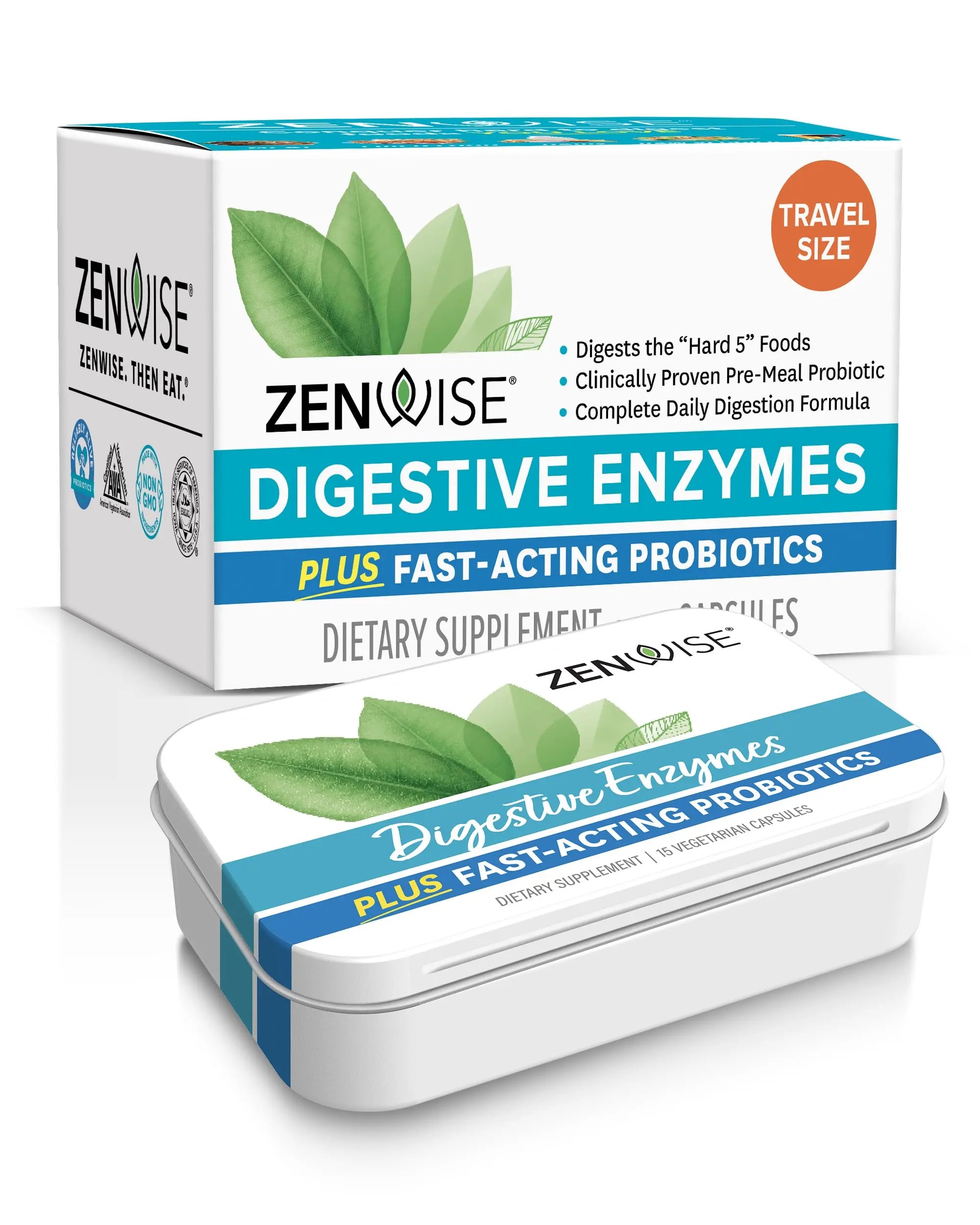 Zenwise Digestive Enzymes - Probiotic Multi Enzymes with Probiotics, 15 Ct Zenwise Health Au supplements