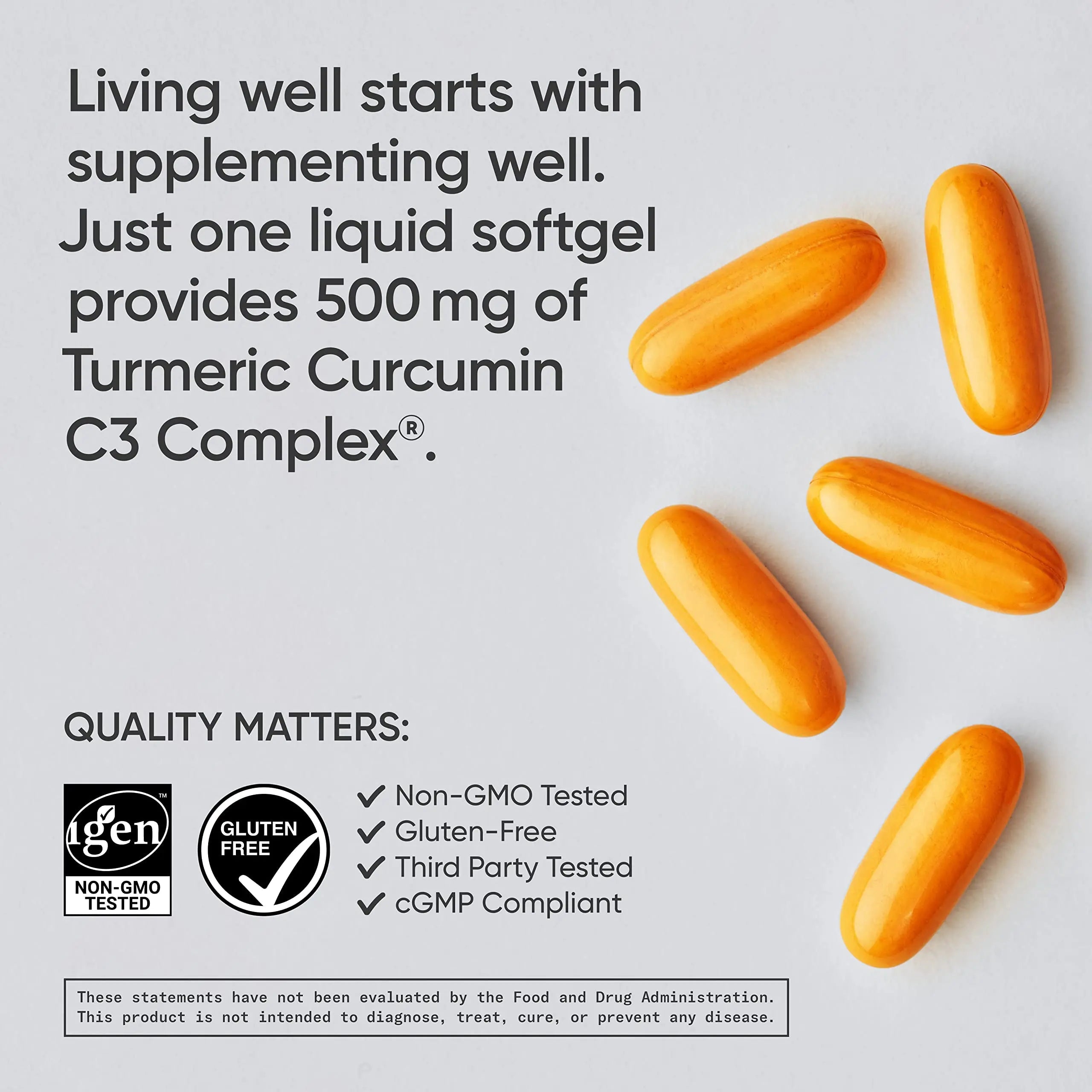 Sports Research Turmeric Curcumin C3 Complex 500 mg, Enhanced with Black Pepper Sports Research Au supplements