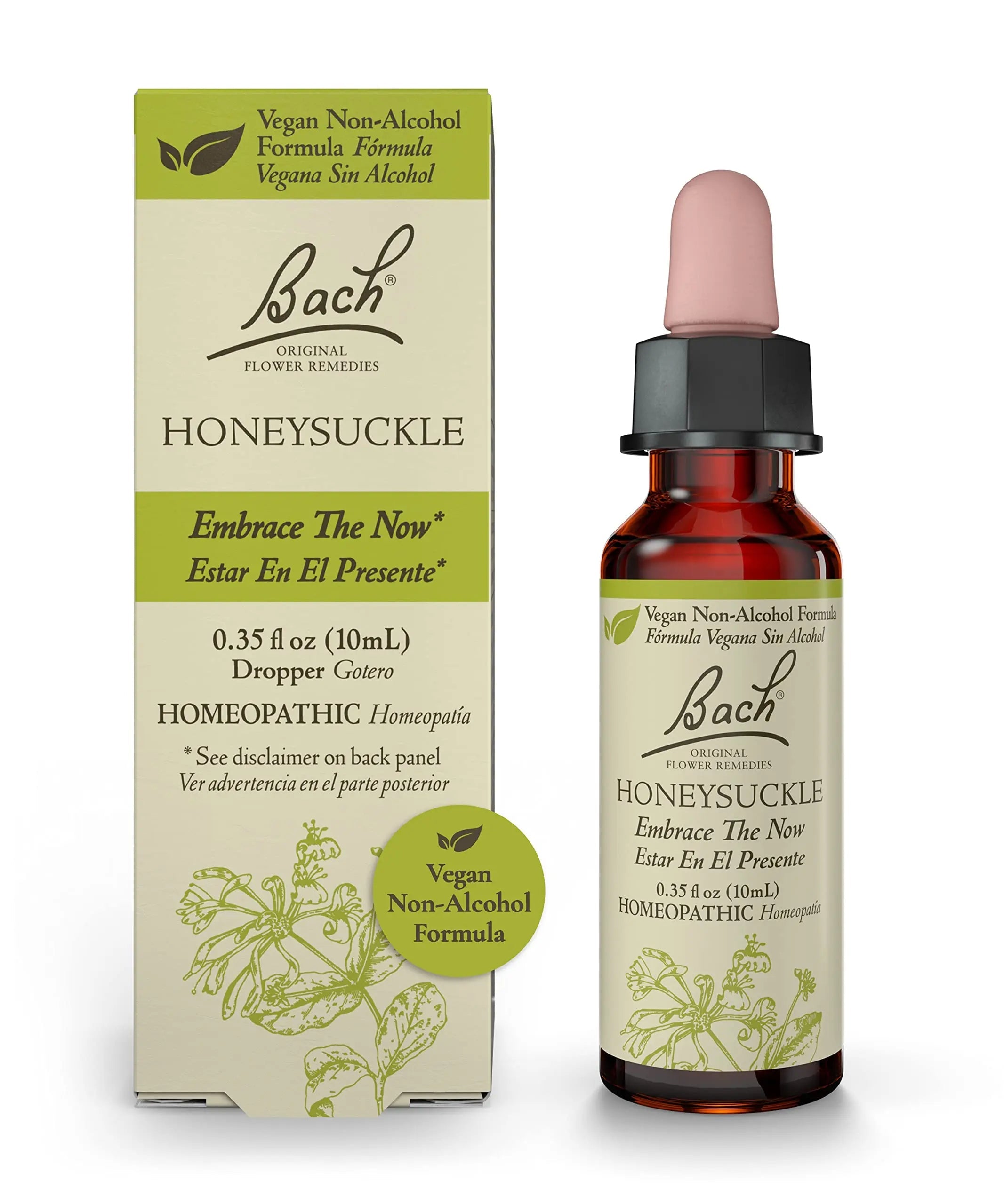 Bach Original Flower Remedies, Honeysuckle for Embracing The Now (Non-Alcohol Formula) Bach Au supplements