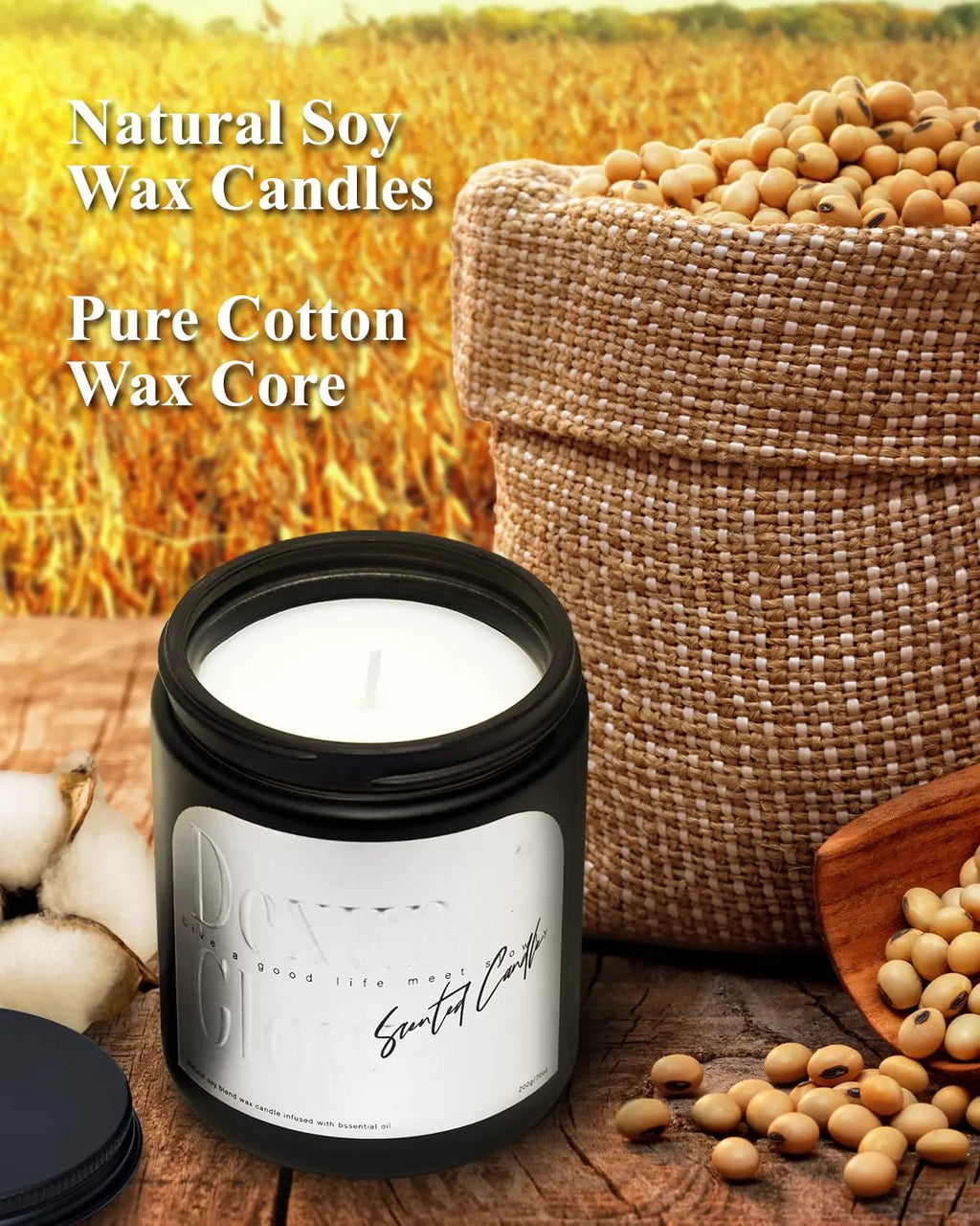 Aromatherapy Candle, Handcrafted with Natural Soy Wax and Essential Oils for Home Scented Appreciation Dexun Glow Au supplements