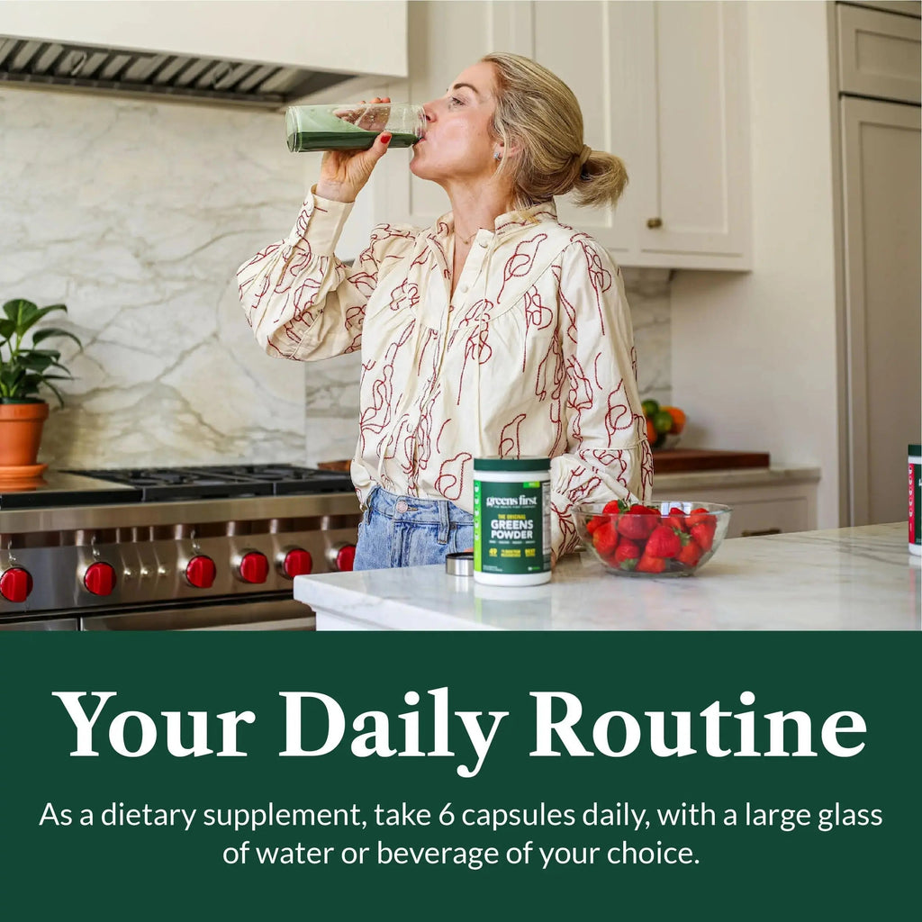 Greens First Phytonutrient Capsules - 49 Antioxidant-Rich Superfoods with Organic Fruits & Veggies, Prebiotics, Probiotics Greens First Au supplements