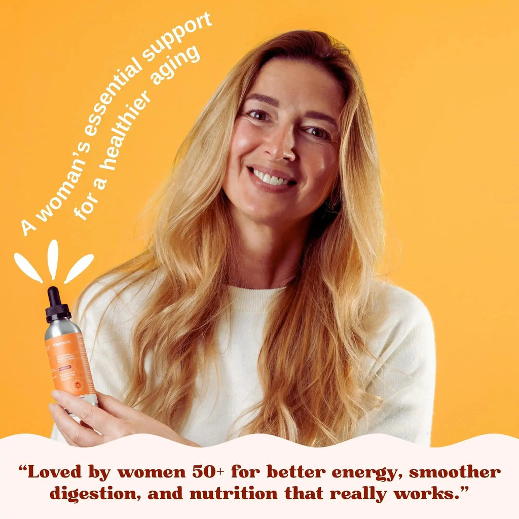 Vitaminally Women’s 50+ Liposomal Liquid Multivitamin – 16 Essential Vitamins & Minerals for Energy, Bone & Immune Support Vitaminally Au supplements