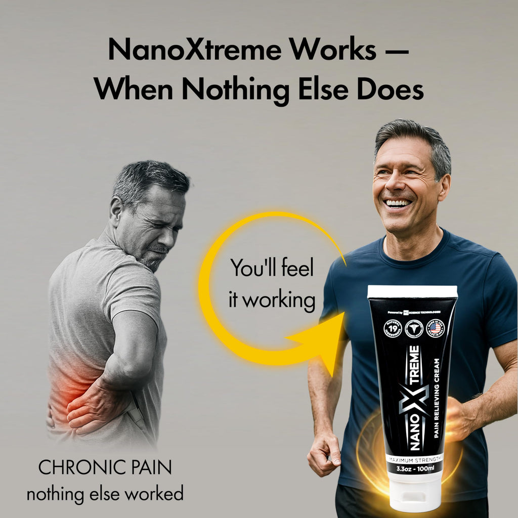 NANOXTREME Pain Relief Cream – Fast-Acting Topical for Muscle, Joint & Nerve Deep-Absorbing, Long-Lasting Formula with Natural Ingredients – Cooling Sensation – 3.3oz Tube – Made in USA NANOXTREME Au supplements